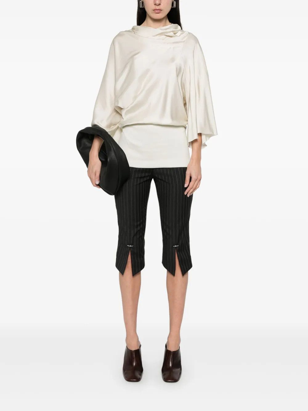 Rick Owens o1y0126 Blouse in Ivory Size M / US 6-8 / IT 42-44 - 5 Thumbnail