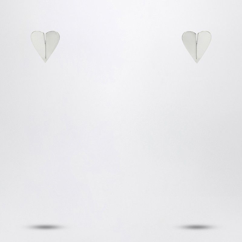 Alaia Le Coeur Torn Silver Earrings