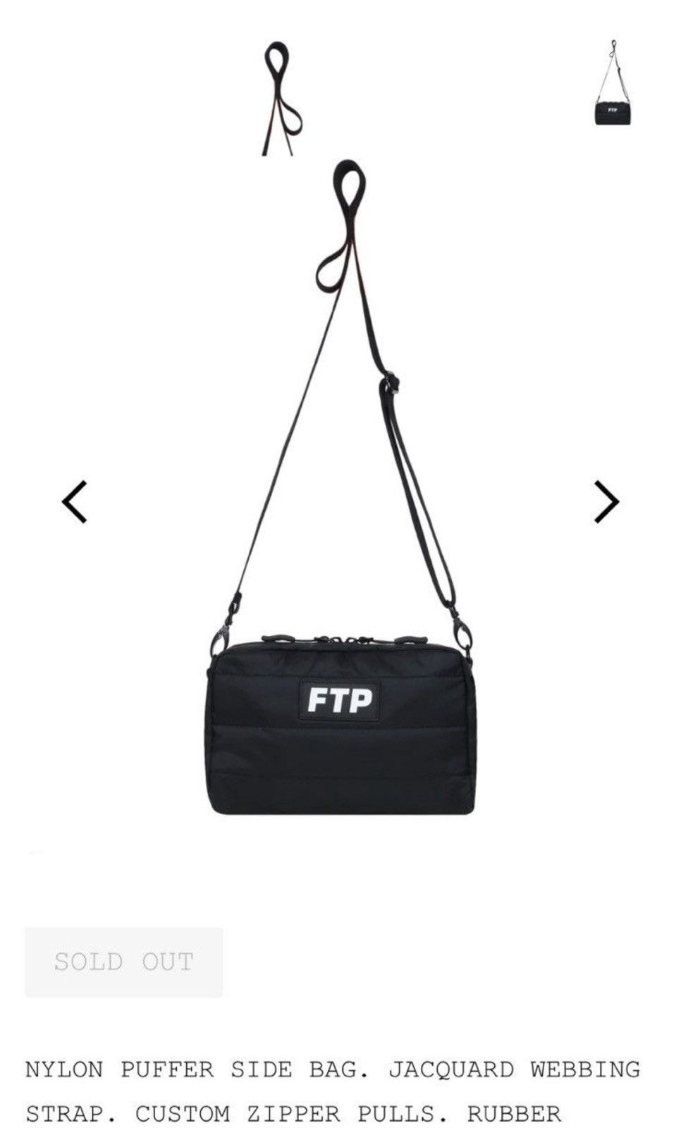 Fuck The Population Ftp puffer shoulder bag Size ONE SIZE - 5 Thumbnail