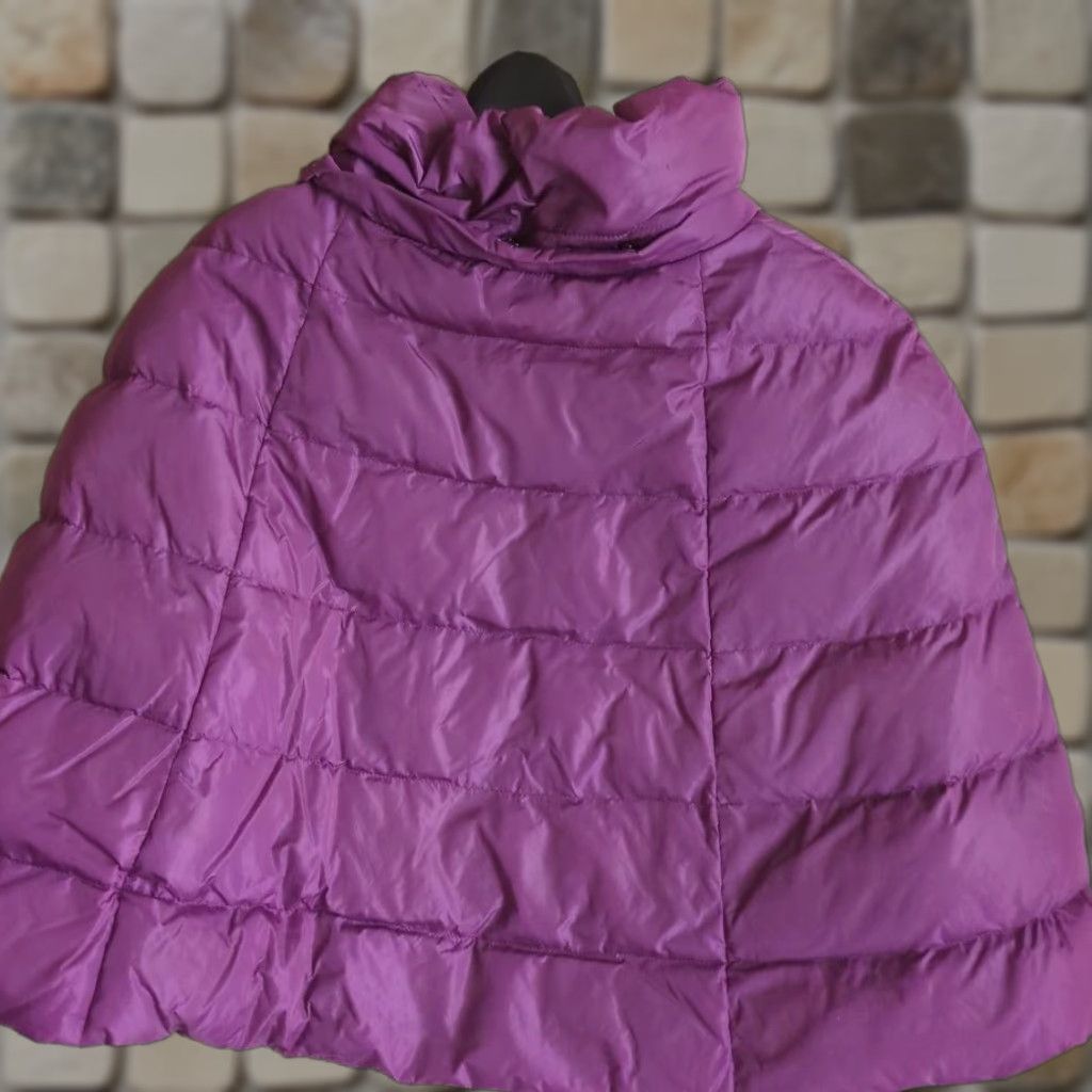 Max Mara MAXMARA WEEKEND Hooded Down Poncho Purple L Womens Size L / US 10 / IT 46 - 1 Thumbnail
