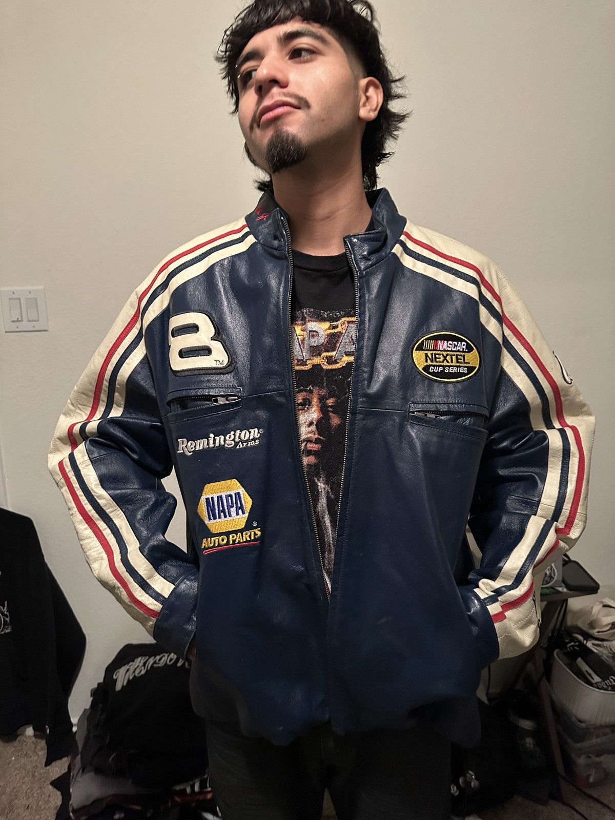 Vintage Genuine Leather Racing Jacket