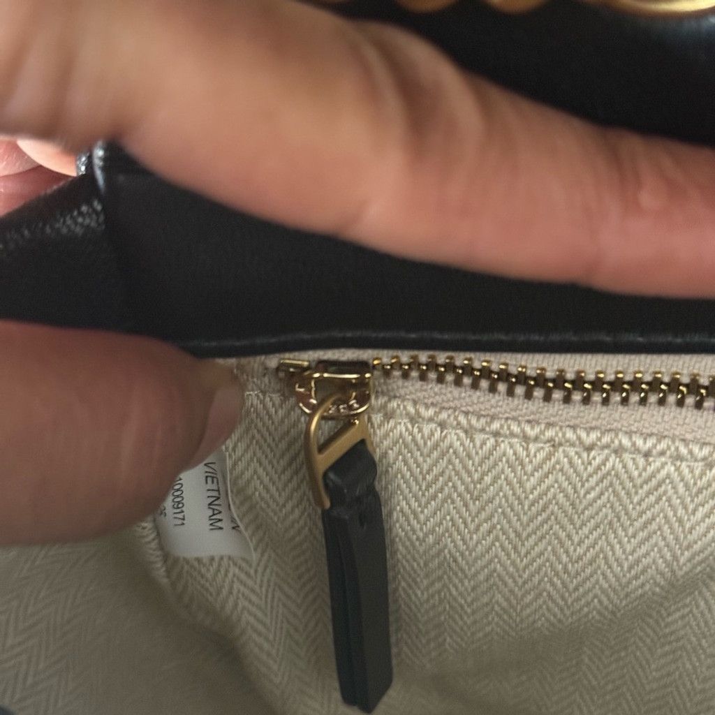 Tory Burch 595+! New Tory Burch Willa Black Diamond Quilted With Gold H Size ONE SIZE - 8 Thumbnail