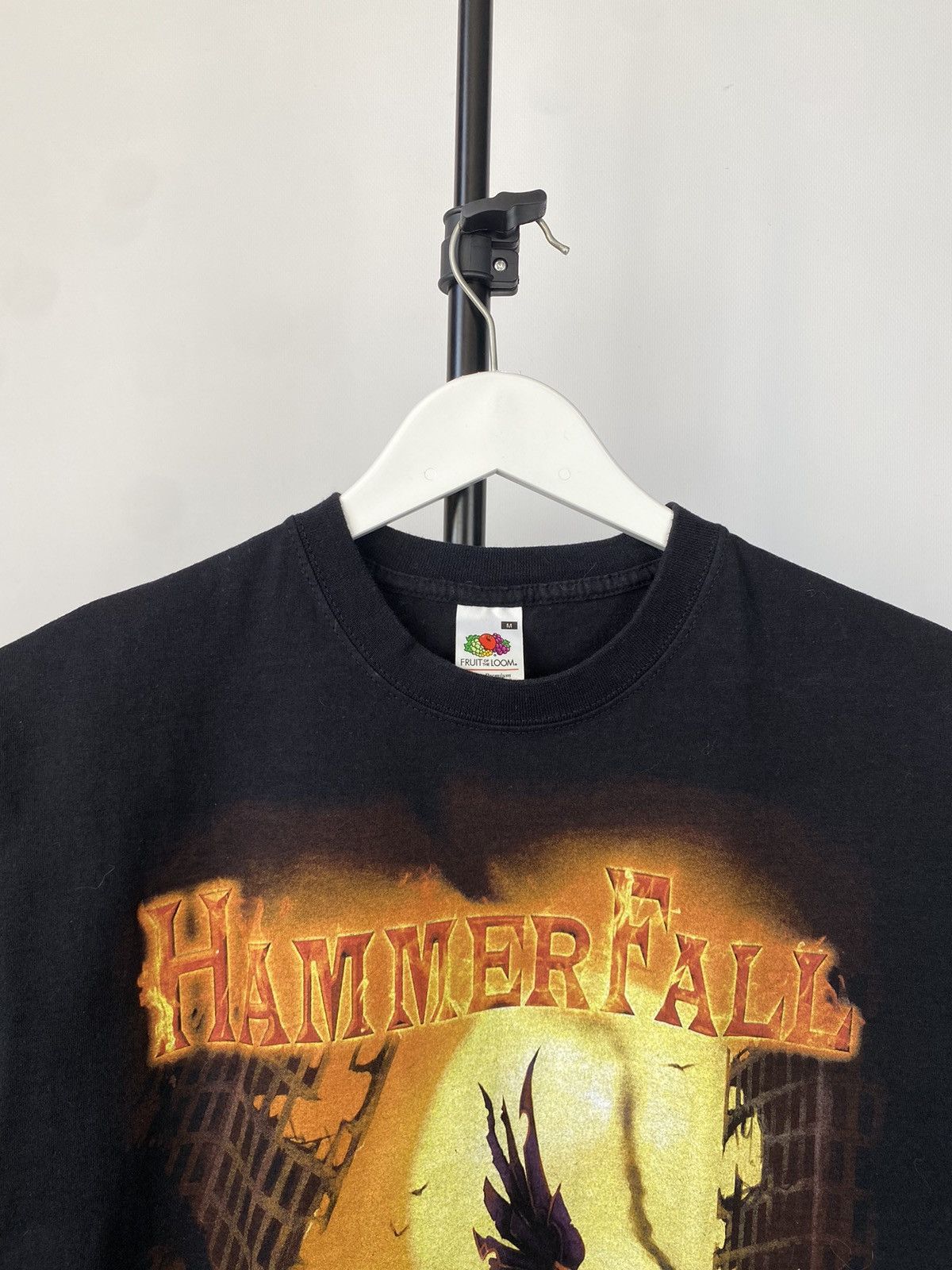 Band Tees × Vintage Vintage 2000s HAMMERFALL No Sacrifice, No Victory Tee Size US L / EU 52-54 / 3 - 4 Thumbnail