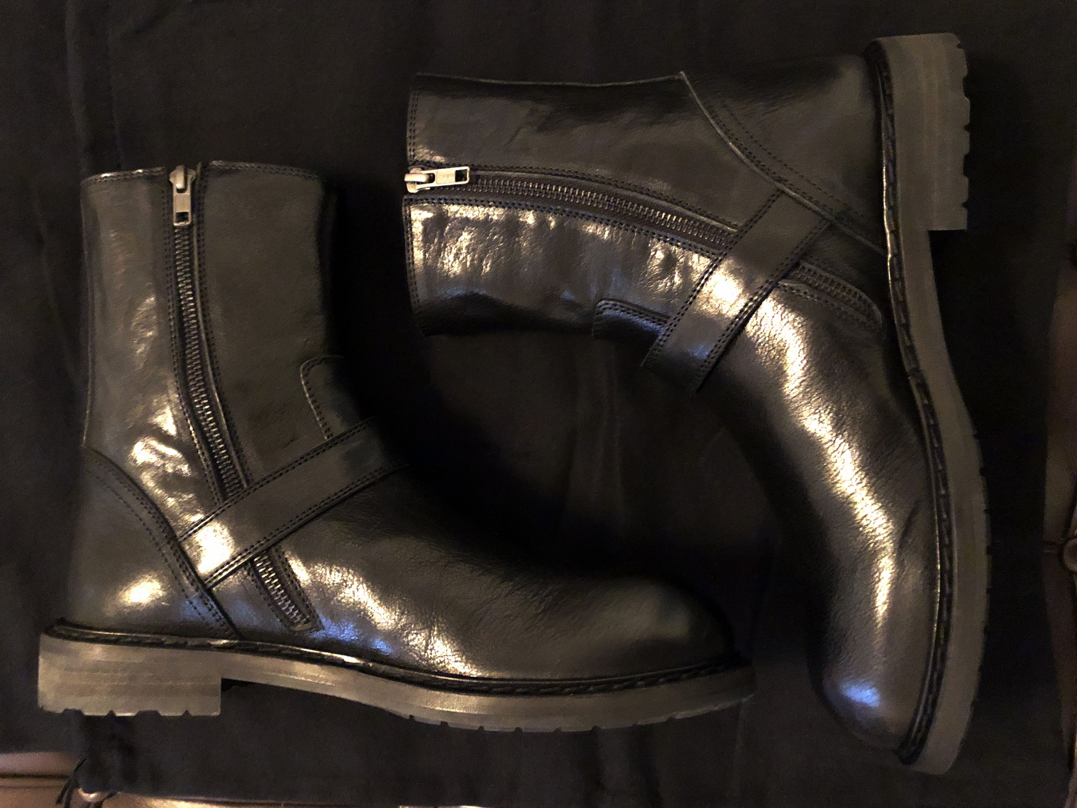 Ann Demeulemeester New Ann Demeulemeester Leather Biker Boots Size US 9 / EU 42 - 2 Thumbnail