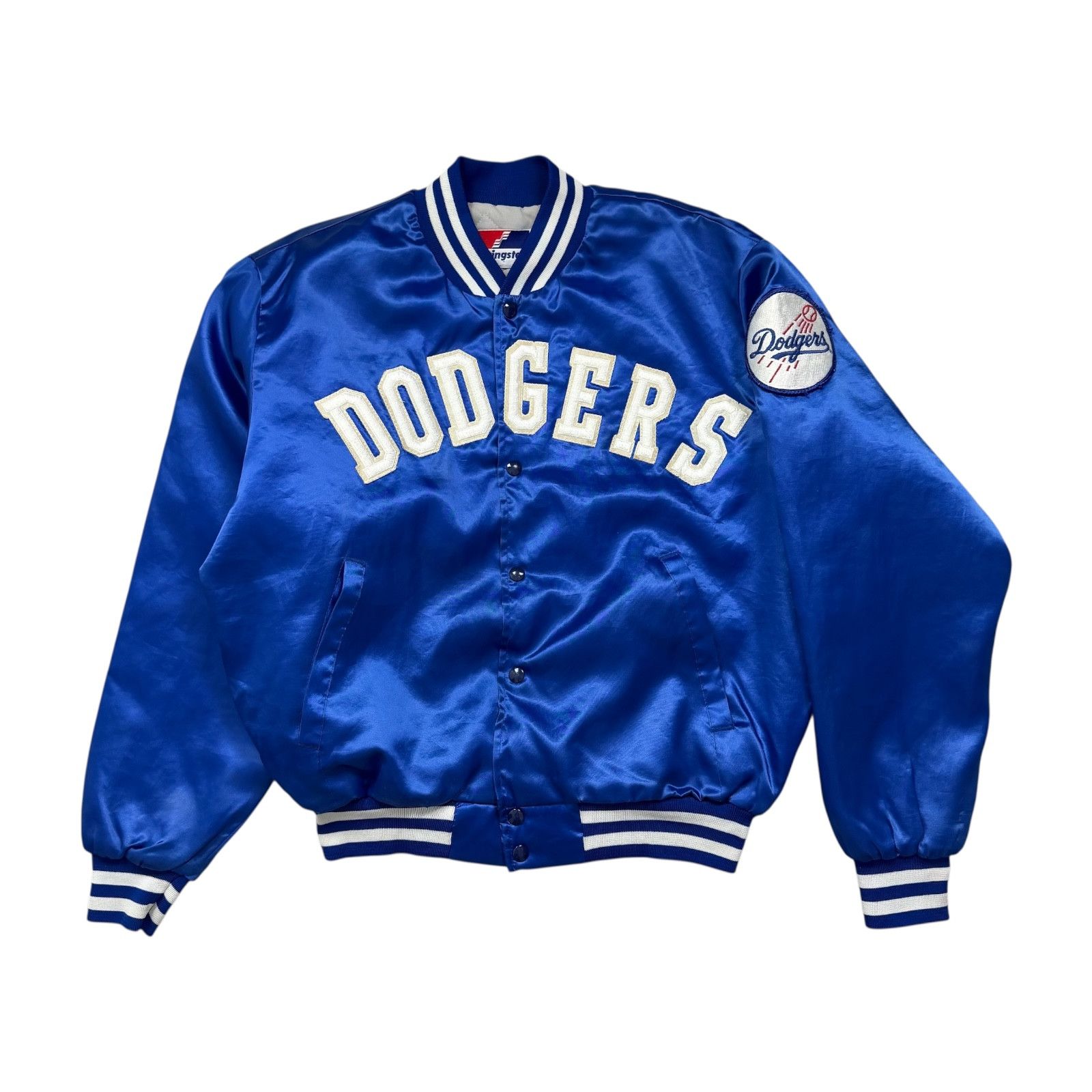 MLB VTG 90s LOS ANGELES DODGERS SWINGSTER SATIN BOMBER JACKET Size US L / EU 52-54 / 3 - 1 Thumbnail