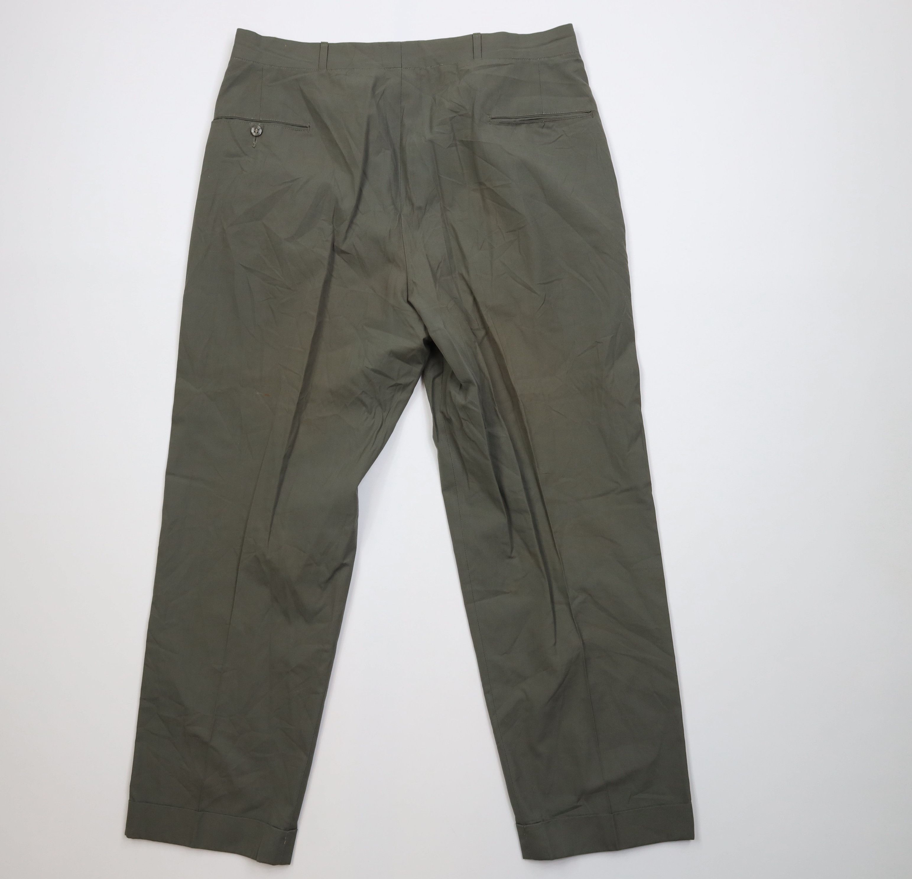 Vintage Vintage 50s Streetwear Lightweight Chino Pants Green USA Size US 34 / EU 50 - 8 Thumbnail