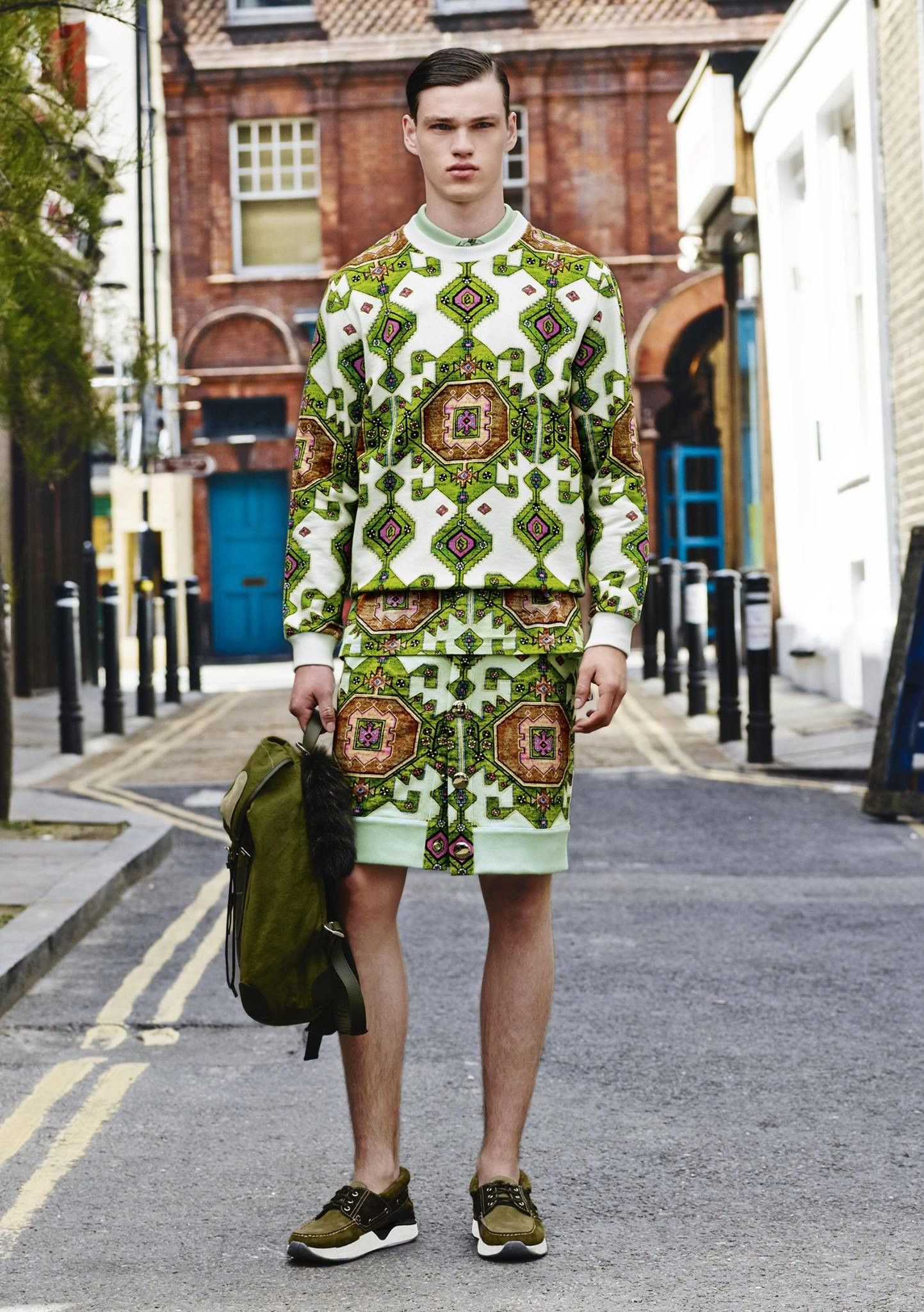 Givenchy Green Persian Rug Print Oversized Polo Size US L / EU 52-54 / 3 - 2 Thumbnail