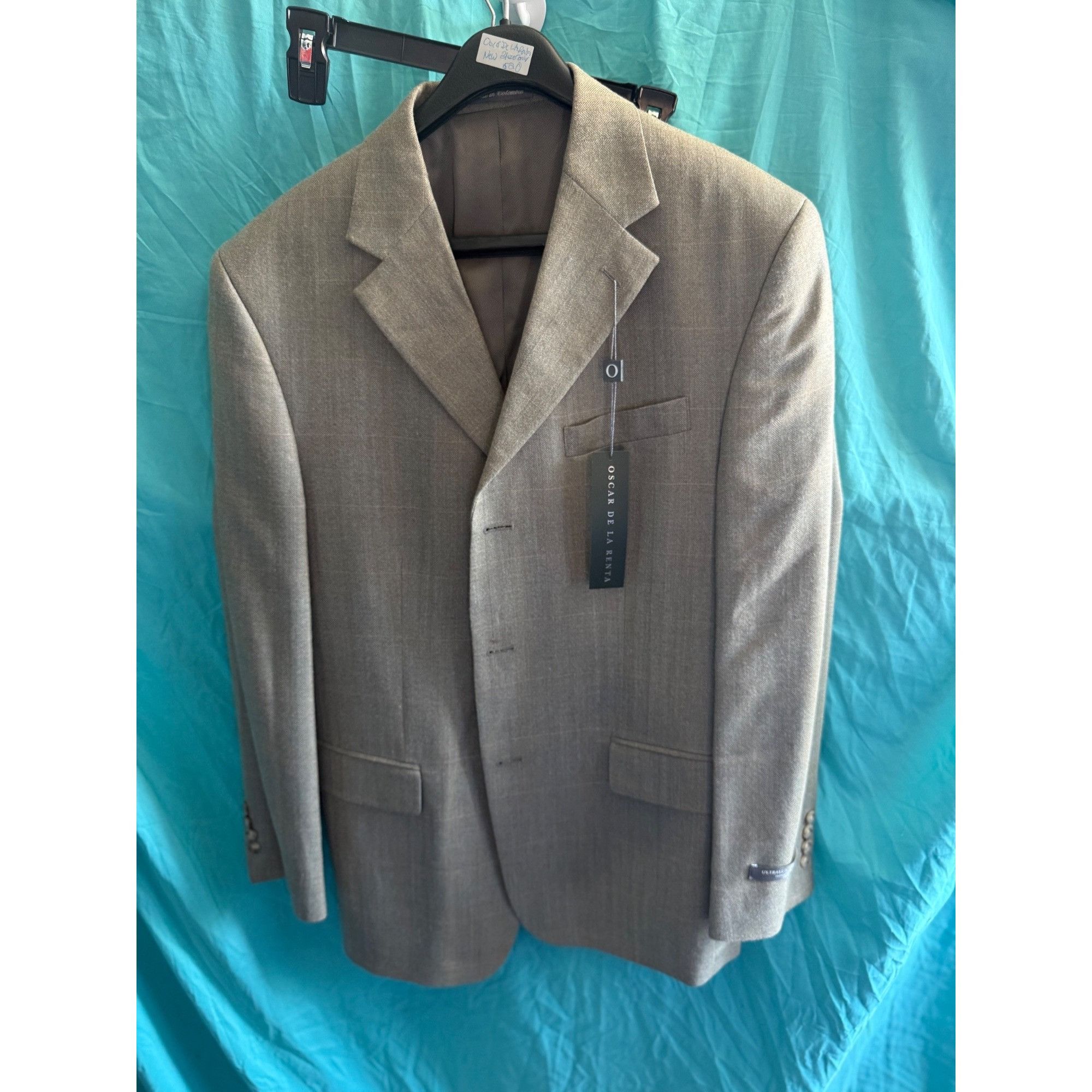 Oscar De La Renta Oscar de la Renta Men’s Blazer – Size 40R – Classic Wool - N Size 40R - 4 Thumbnail