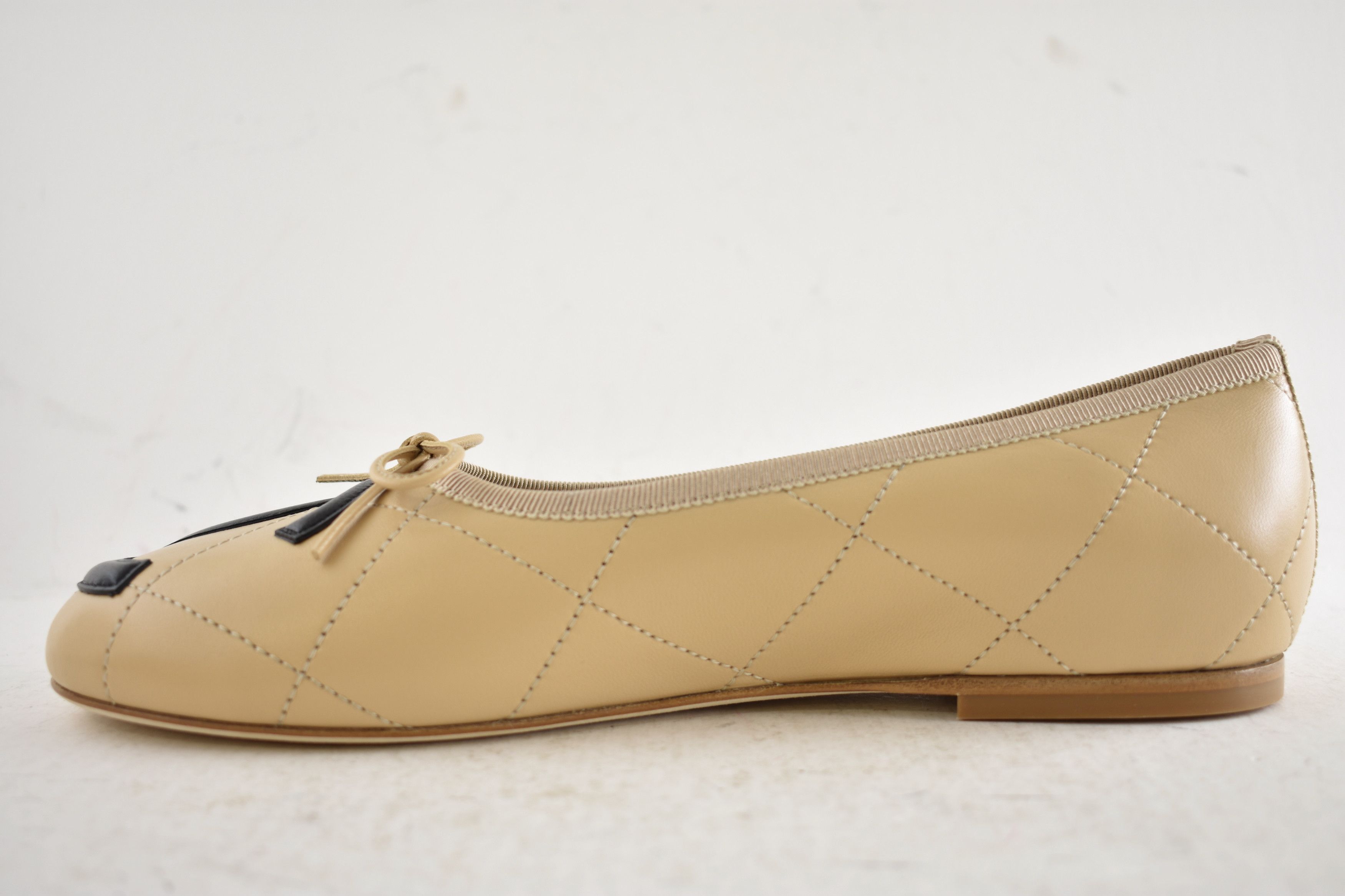 Chanel 26M Coco Beach Cambon Black CC Logo Ballet Ballerina Flat 41 Size US 11 / IT 41 - 20 Thumbnail