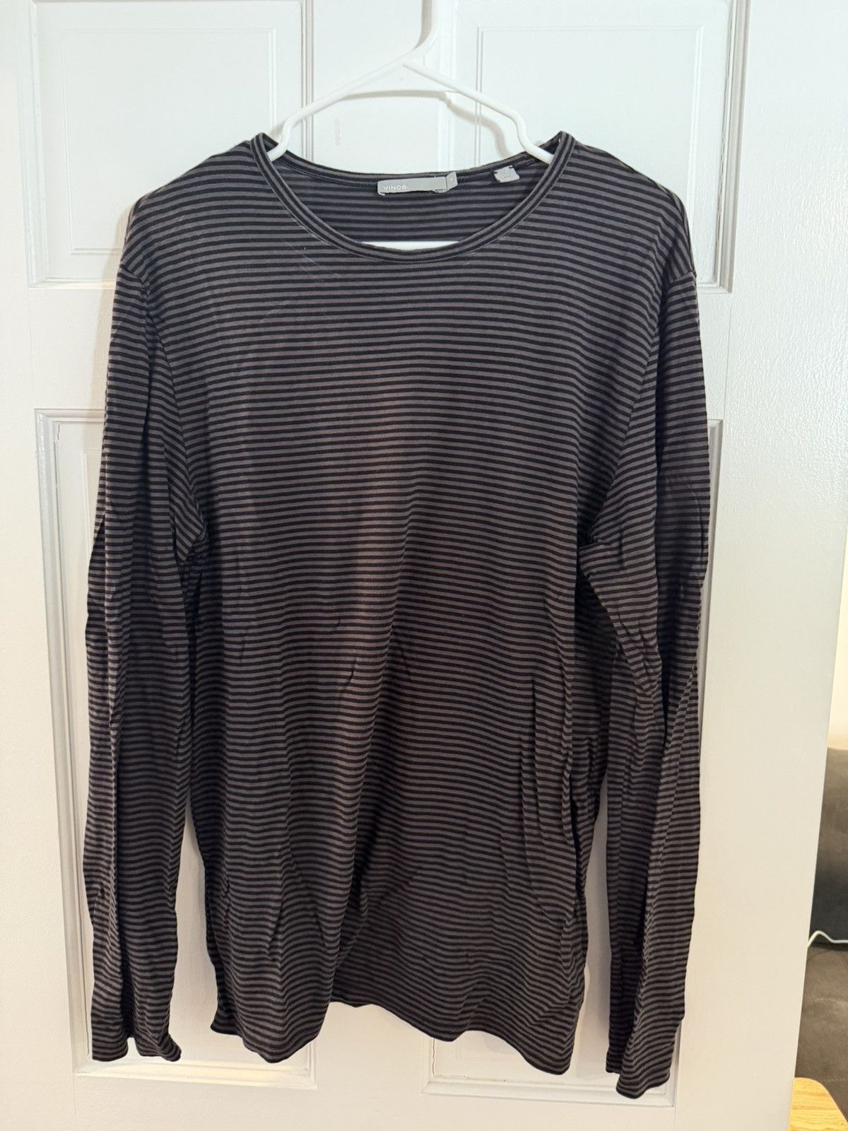 Vince Vince Black and Grey striped Tshirt M Size US M / EU 48-50 / 2 - 1 Thumbnail