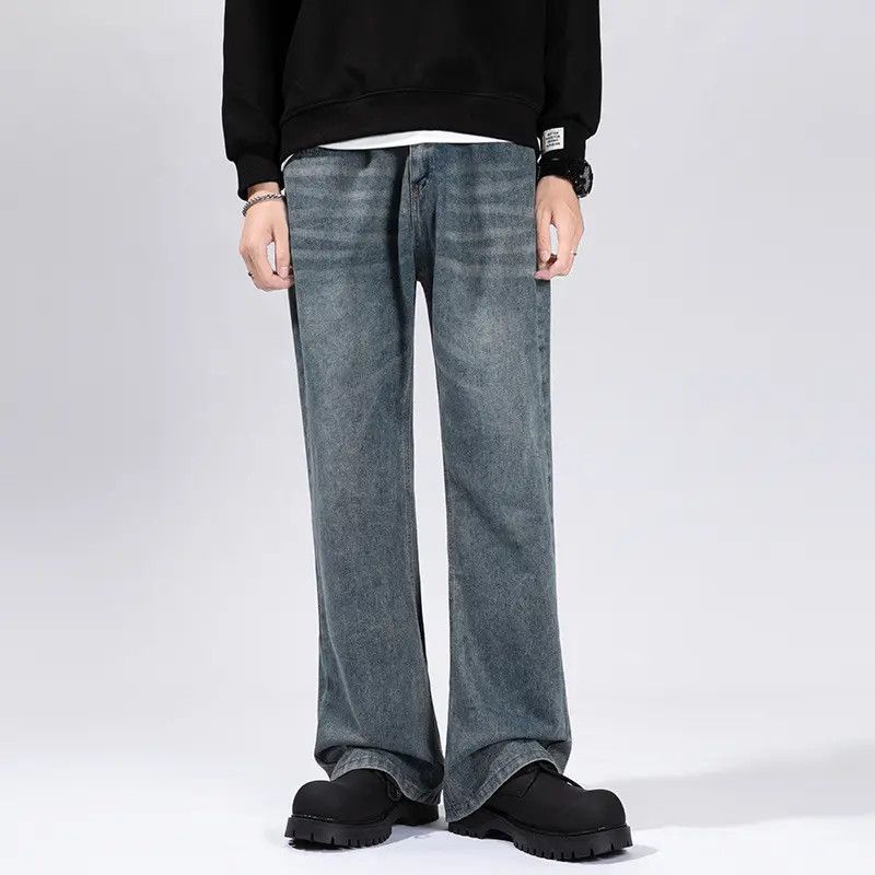 Japanese Brand × Jean Retro loose straight leg wide leg gradient jeans Size US 30 / EU 46 - 6 Thumbnail