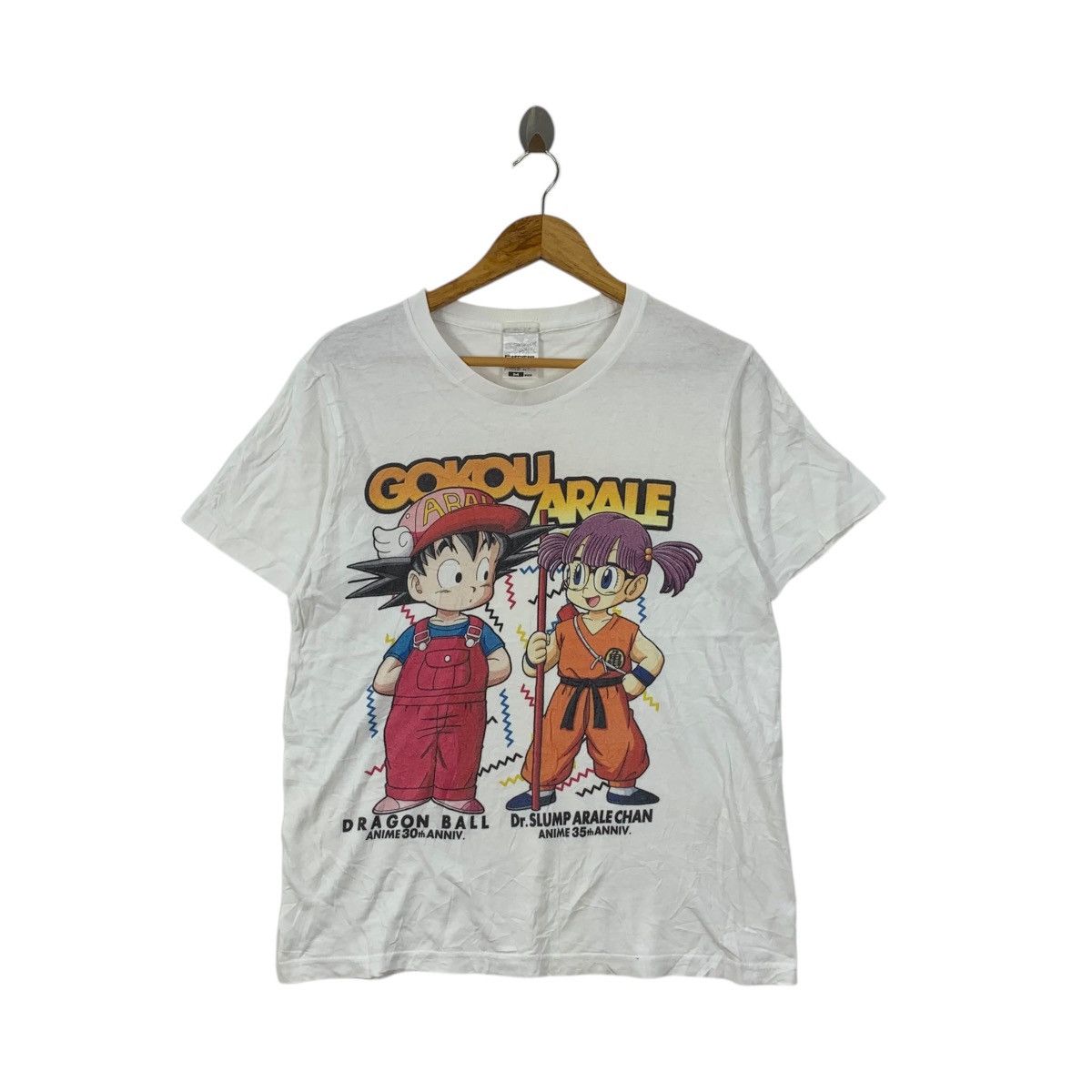 Vintage DRAGON BALL x DR SLUMP Gokou Arale Anniversary Tee Shirt Size M / US 6-8 / IT 42-44 - 1 Thumbnail