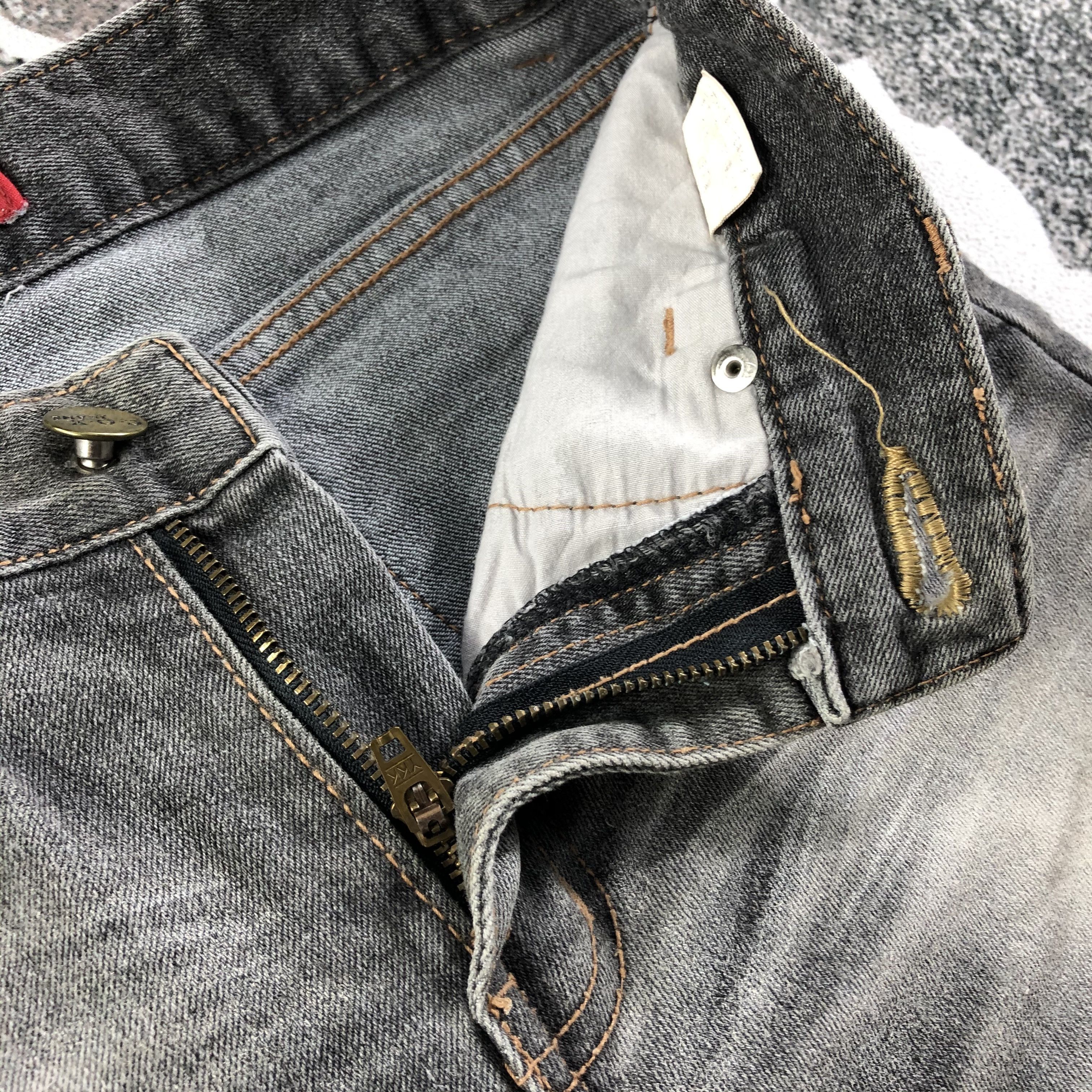 Japanese Brand C.O.X Flora Jeans Patchwork Flare Denim KJ1623 Size 26" / US 2 / IT 38 - 8 Thumbnail