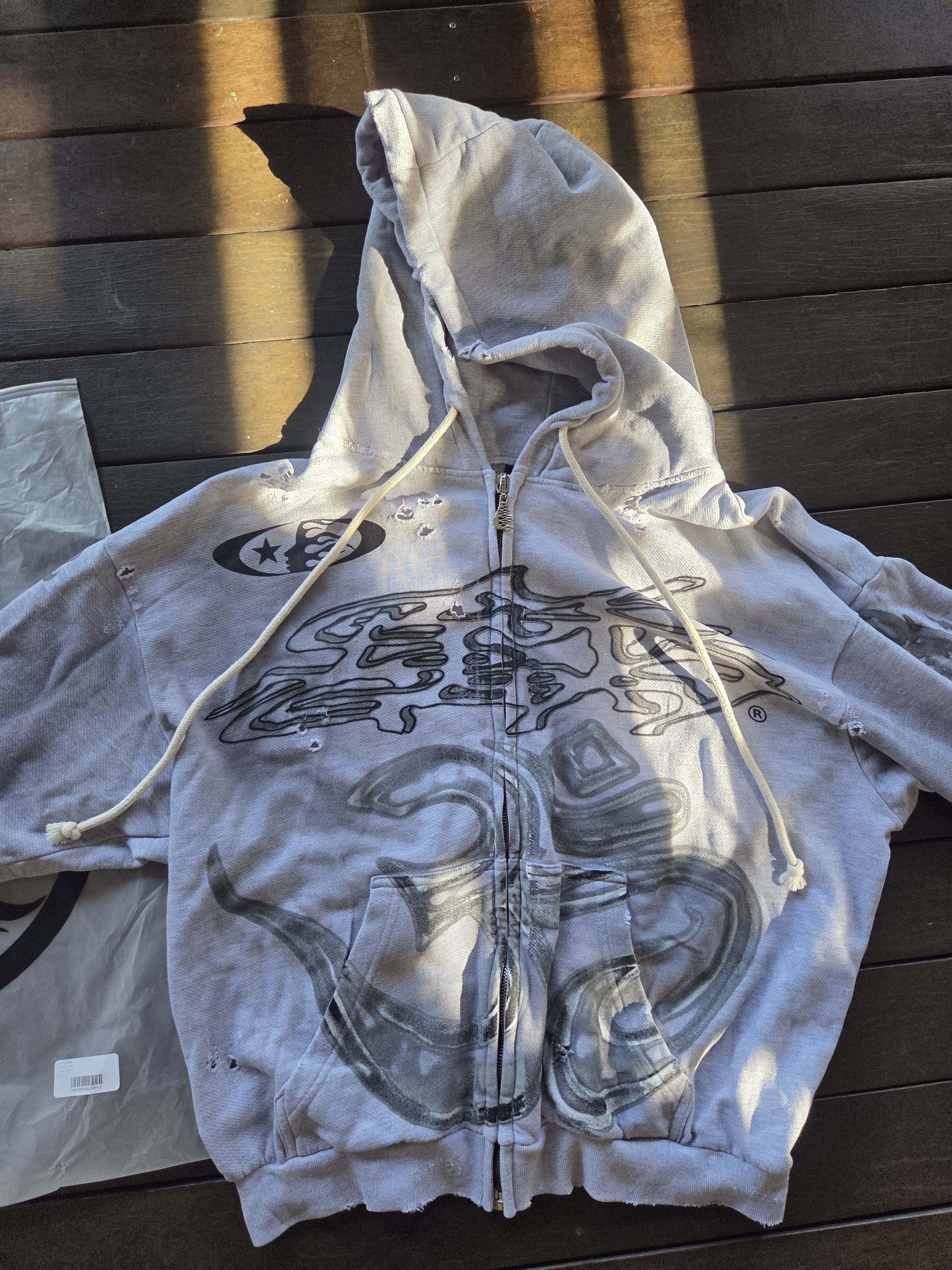 HELLSTAR Yoga Zip up Grey Hellstar Hoodie 2024 Capsule 10 size small Size US S / EU 44-46 / 1 - 4 Thumbnail