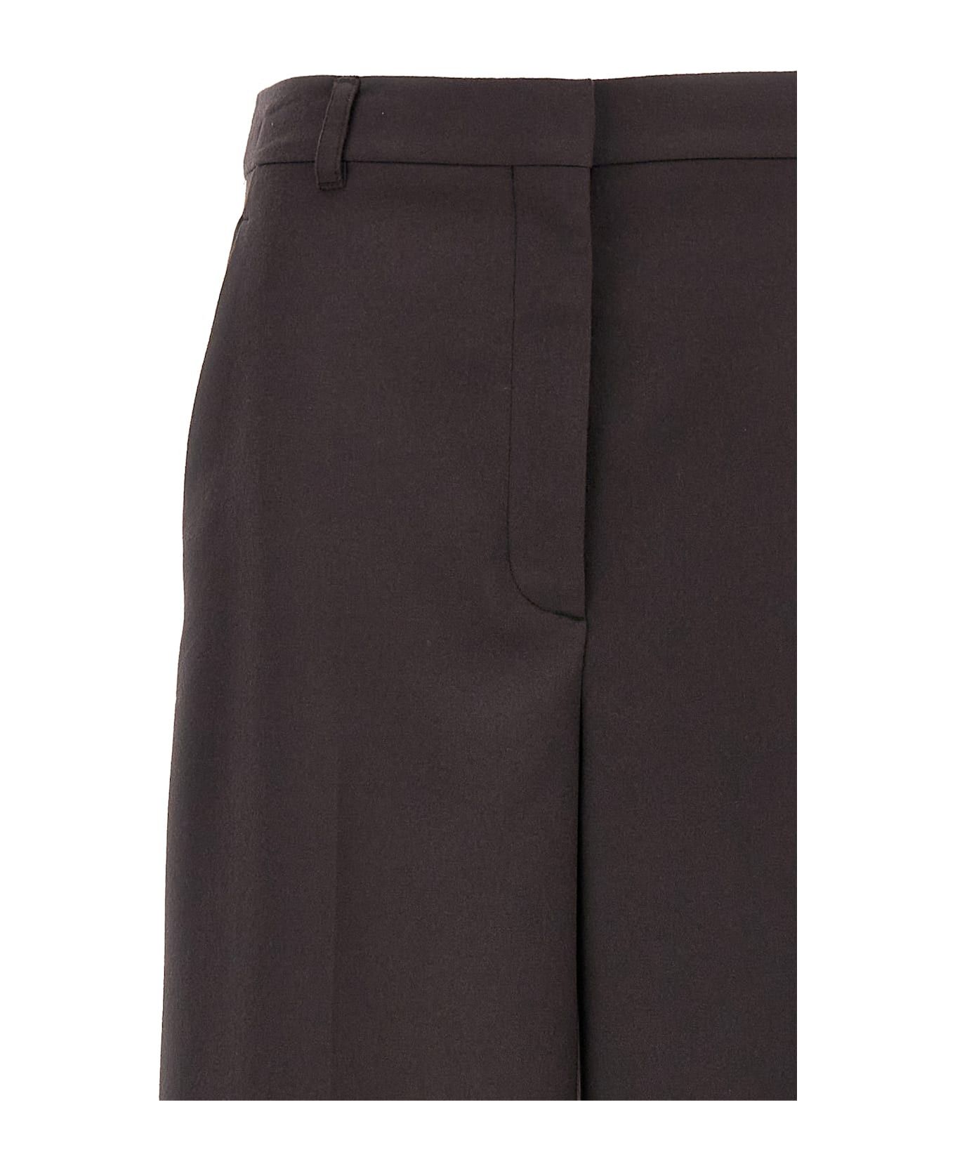Stella McCartney o1s22i1n1024 Flannel Flared Pants in Brown Size 28" / US 6 / IT 42 - 3 Thumbnail