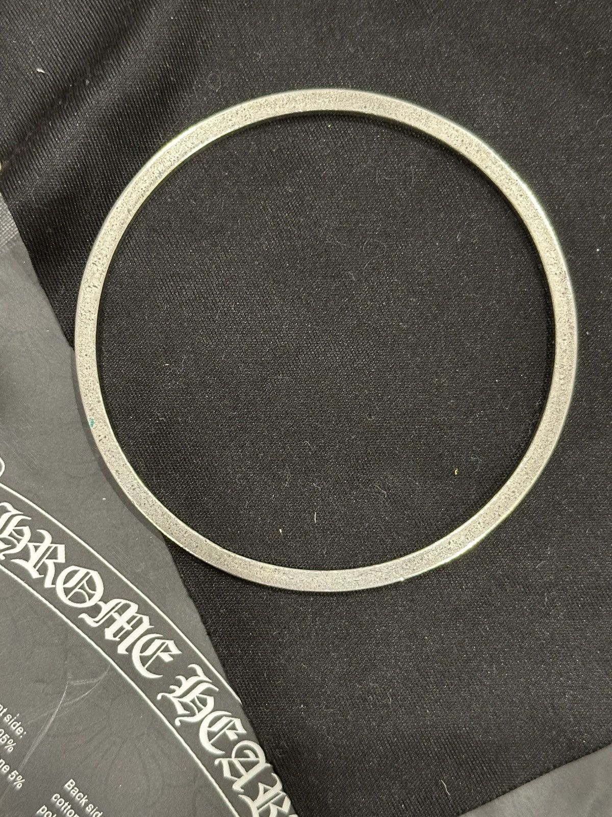 Chrome Hearts Chrome Hearts Engraved Sterling Silver Bangle Size ONE SIZE - 3 Thumbnail