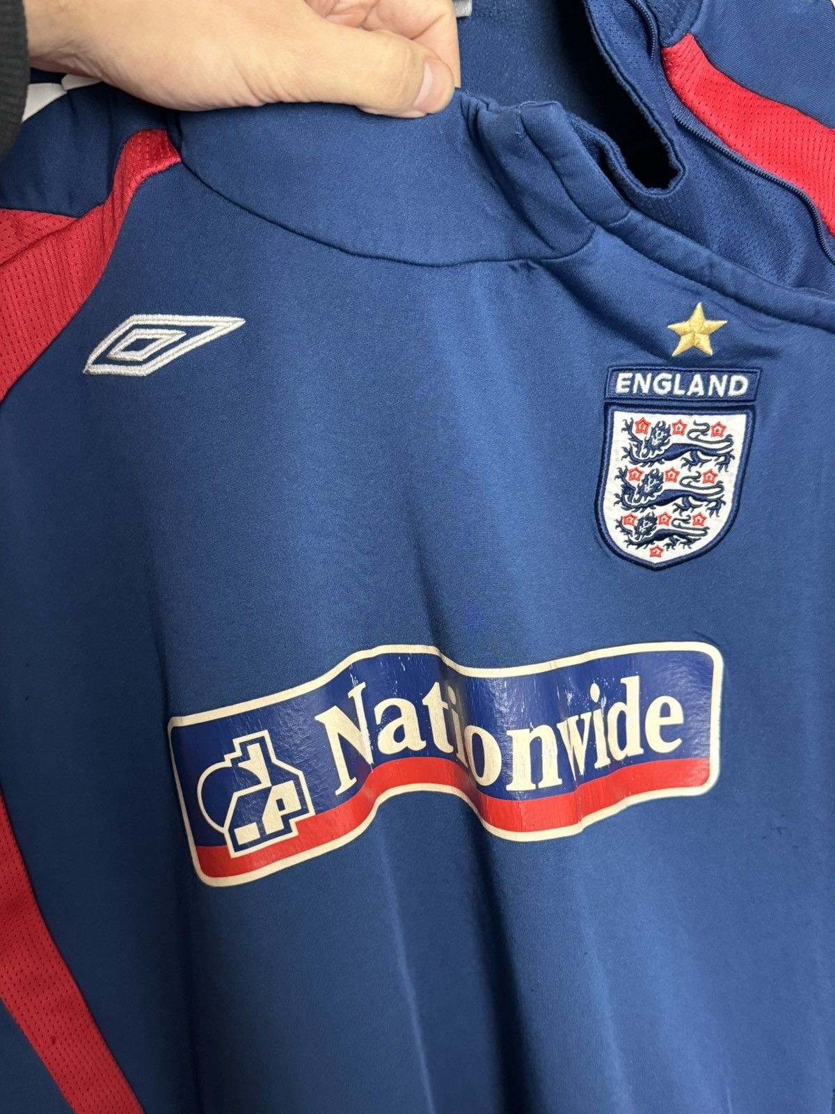 Umbro England National Team Training Football Jersey Sweatshirt Size US XL / EU 56 / 4 - 3 Thumbnail