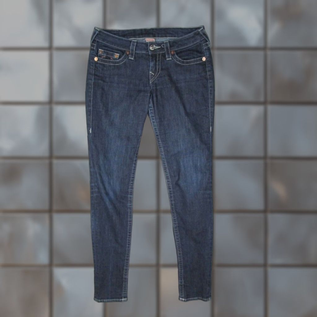 True Religion True Religion Jeans Womens 28 Blue Skinny Low Rise Denim Made in USA 30x32 Womens Size 28" / US 6 / IT 42 - 1 Thumbnail