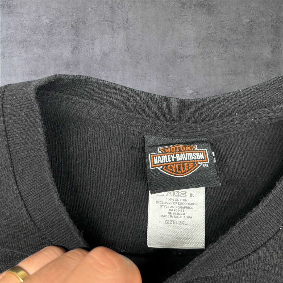 Harley Davidson Black Harley Davidson Shirt Size US XXL / EU 58 / 5 - 4 Thumbnail