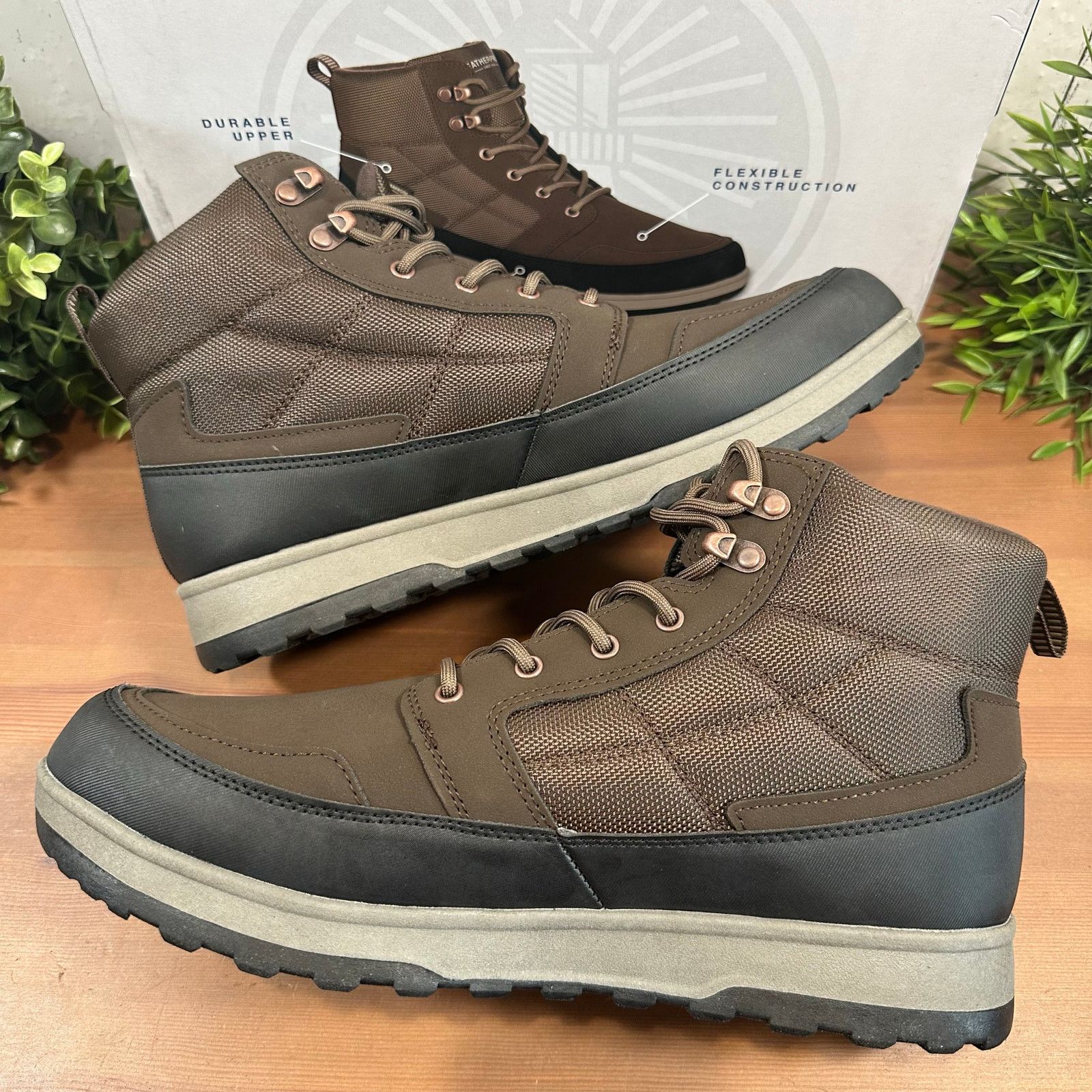 Weatherproof Weatherproof Men's Jenkins Brown Sneaker Boots Size 11 Size US 11 / EU 44 - 4 Thumbnail