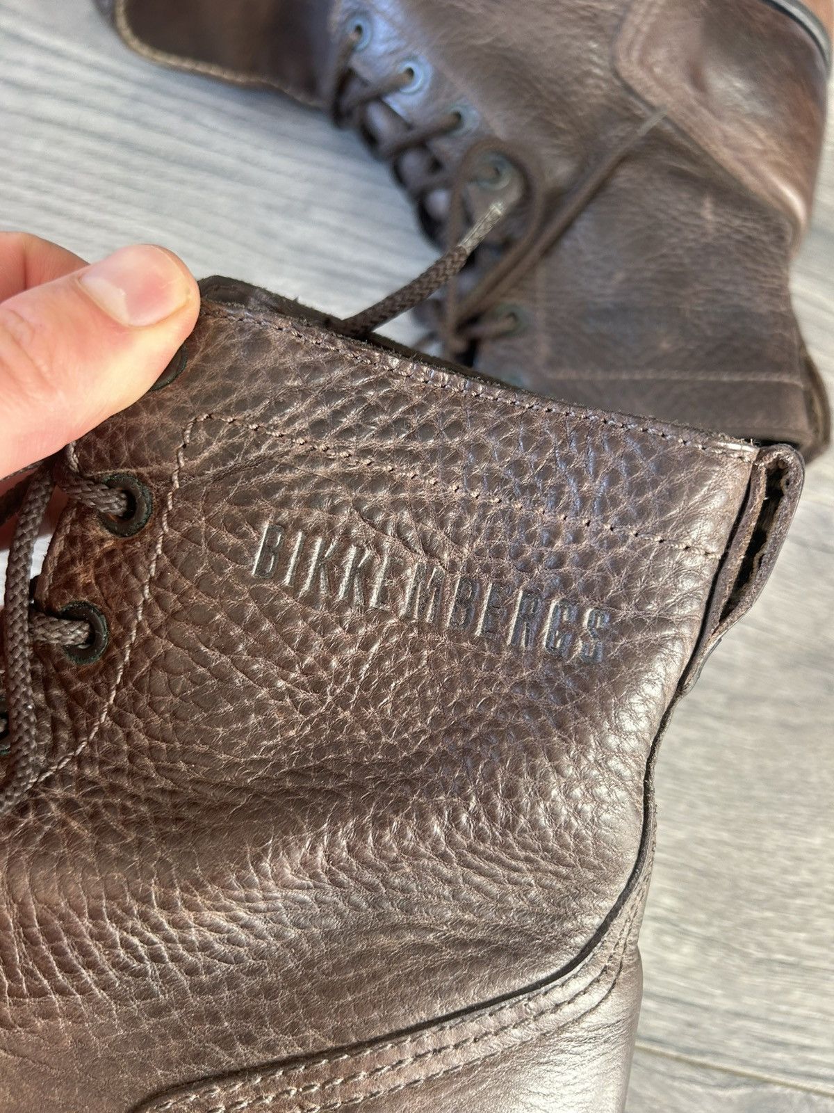 Dirk Bikkembergs Bikkembergs Brown Leather Moc Toe Boots EU 42 Size US 9 / EU 42 - 3 Thumbnail