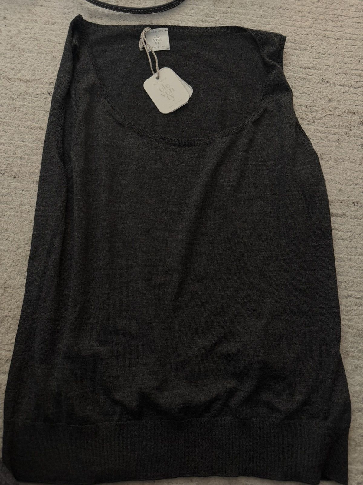 Eleventy Dark gray cashmere eleventy tank top Size S / US 4 / IT 40 - 4 Thumbnail
