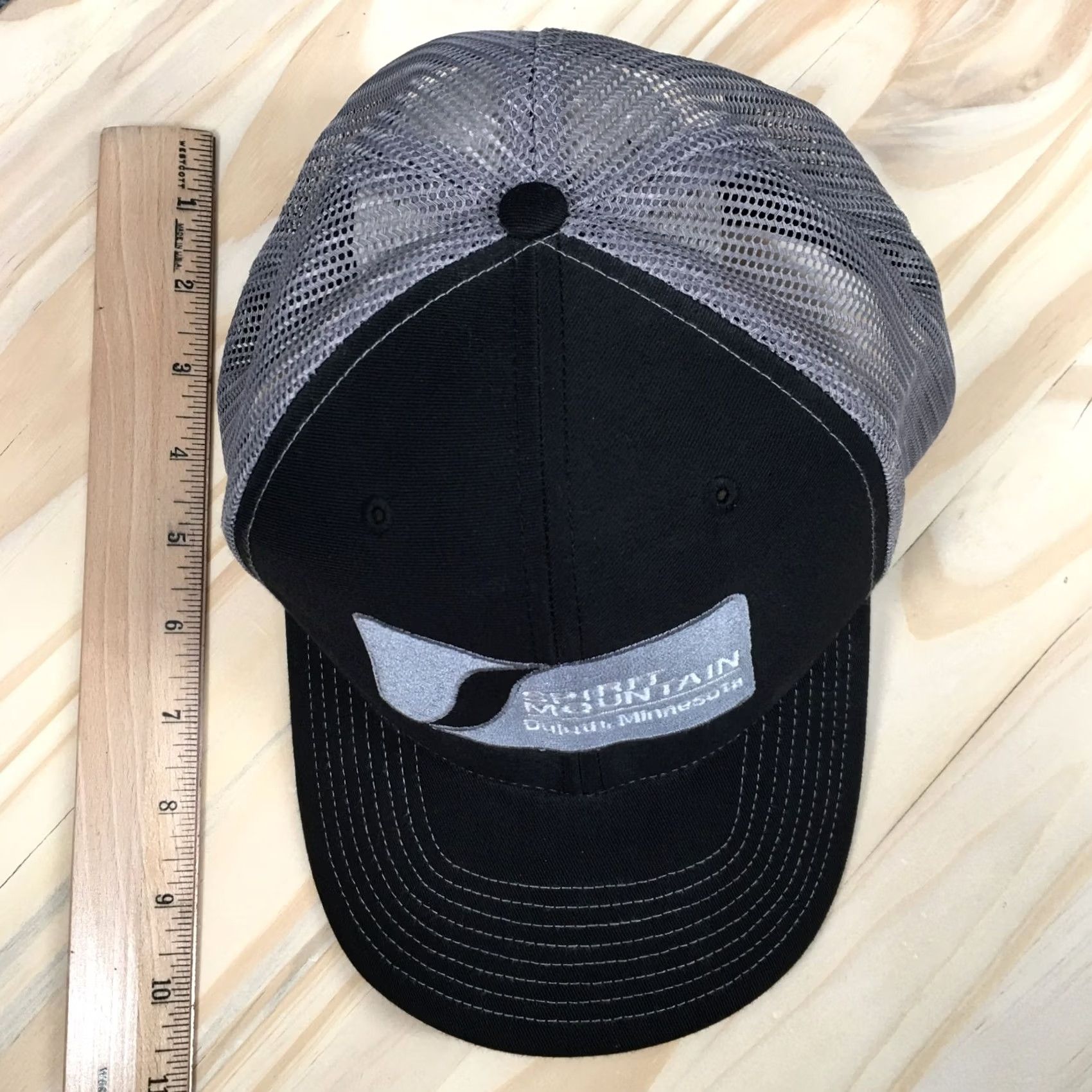 Vintage Spirit Mountain Richardson Trucker Hat Unisex Black OS Adjustable Embroidered Size ONE SIZE - 4 Thumbnail