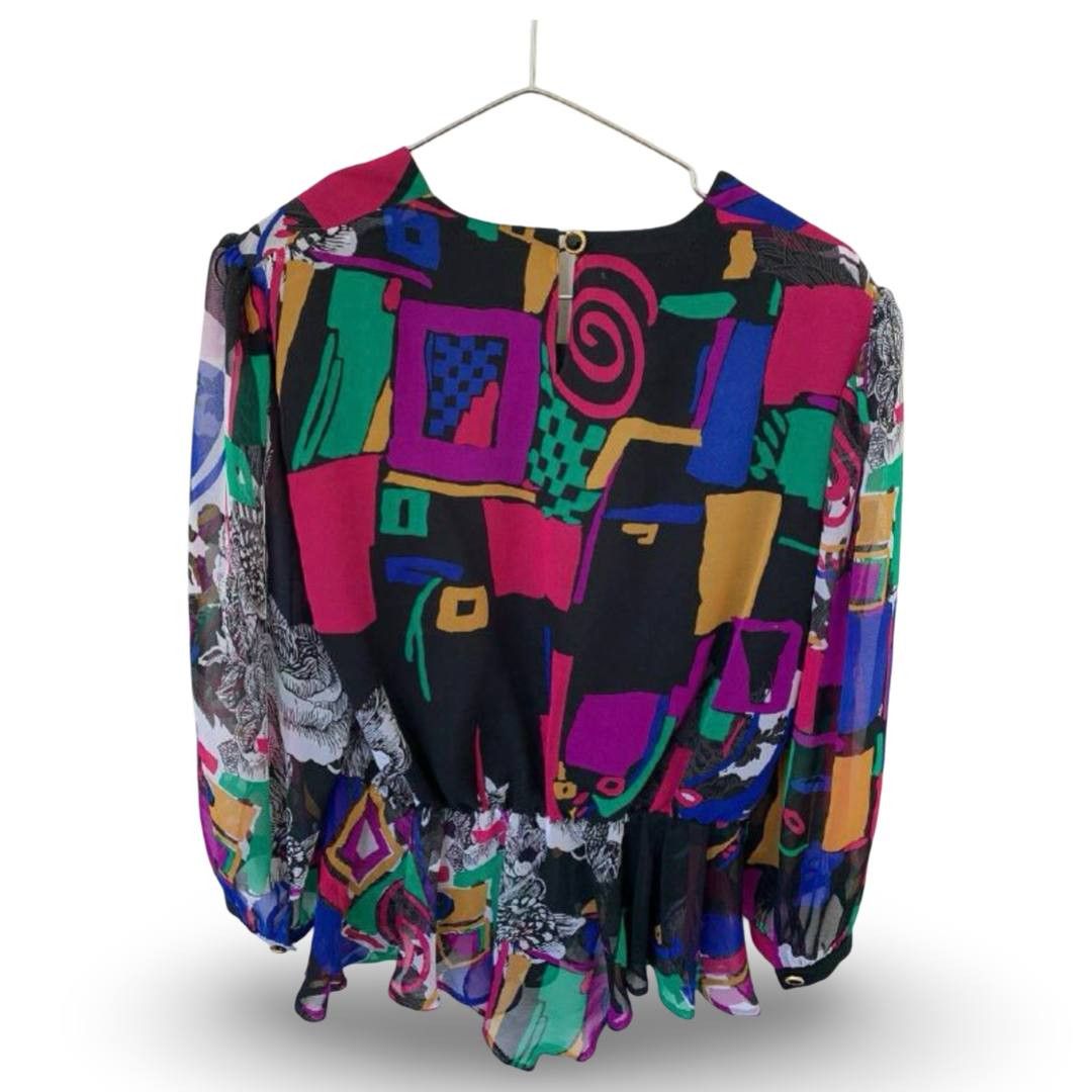 Vintage Vintage coloured blouses #121 Size L / US 10 / IT 46 - 3 Thumbnail