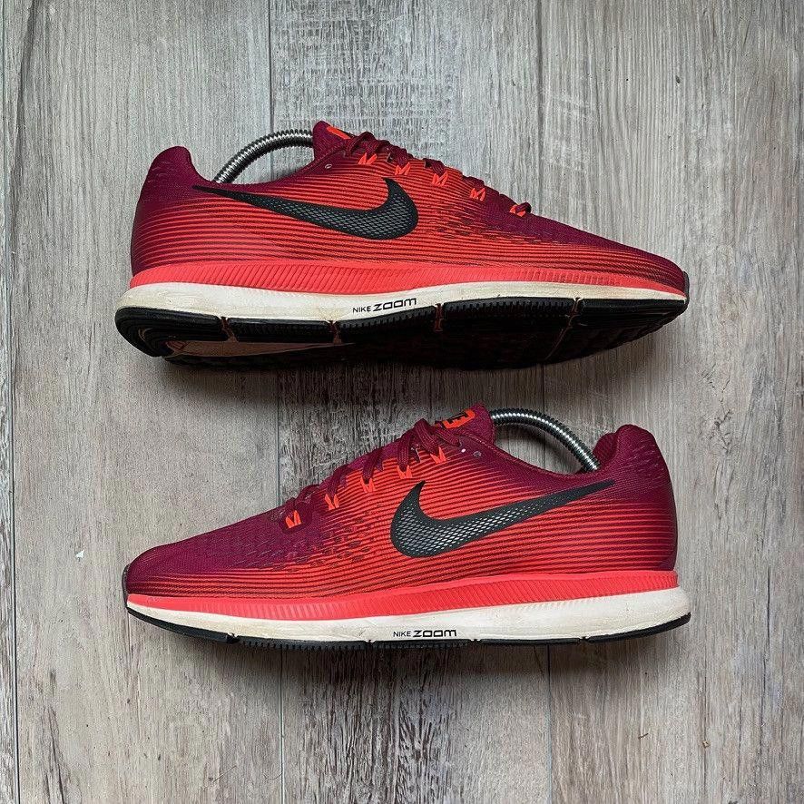 Nike NIKE • Zoom Pegasus 34 "Red" (9M) Size US 9 / EU 42 - 2 Thumbnail