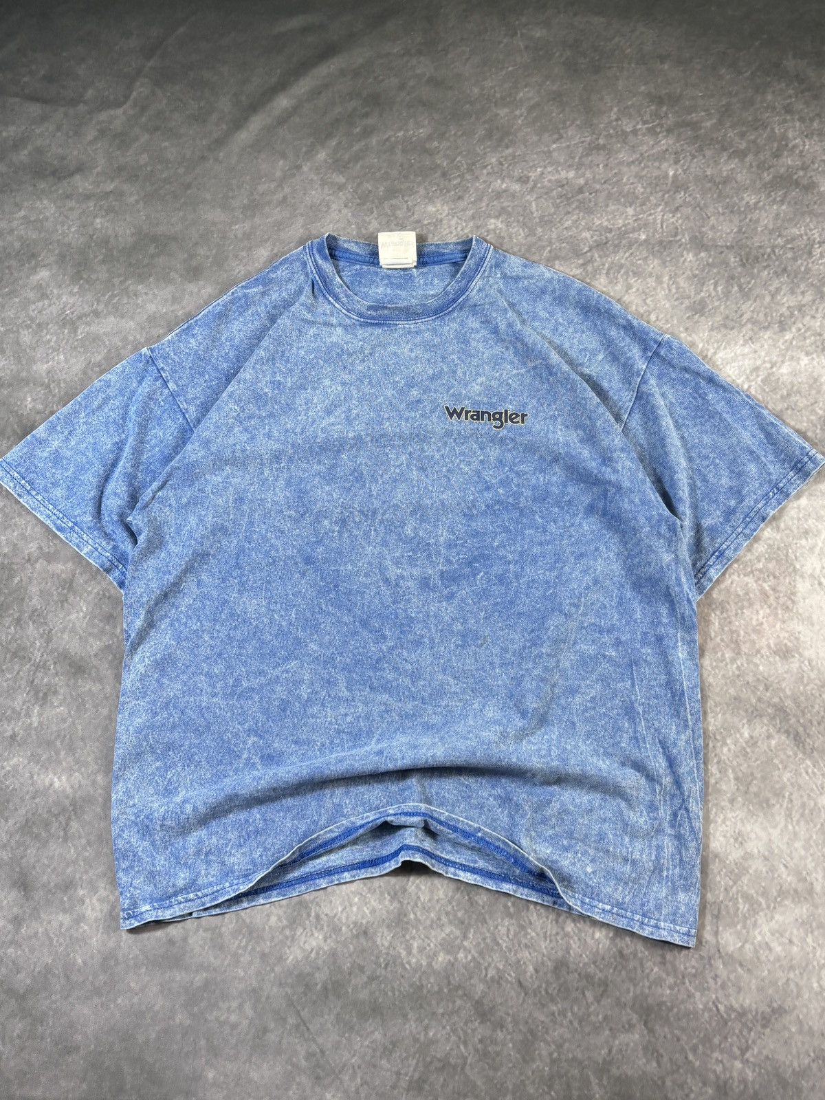 Wrangler Vintage Wrangler Acid Wash Tee Shirt Wrangler Jeans Western Size US XL / EU 56 / 4 - 4 Thumbnail