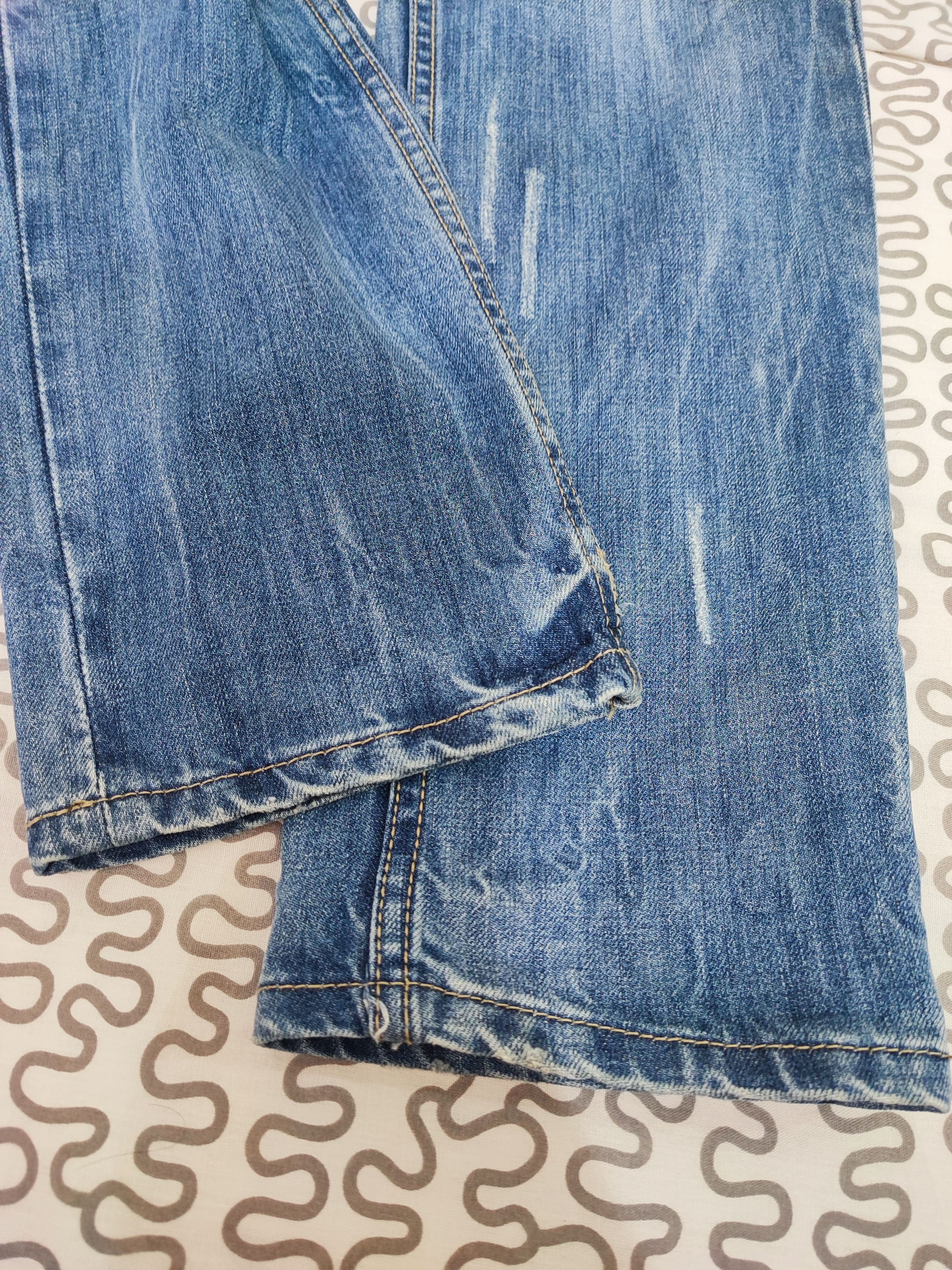 Diesel Distressed Blue Denim Made in italy