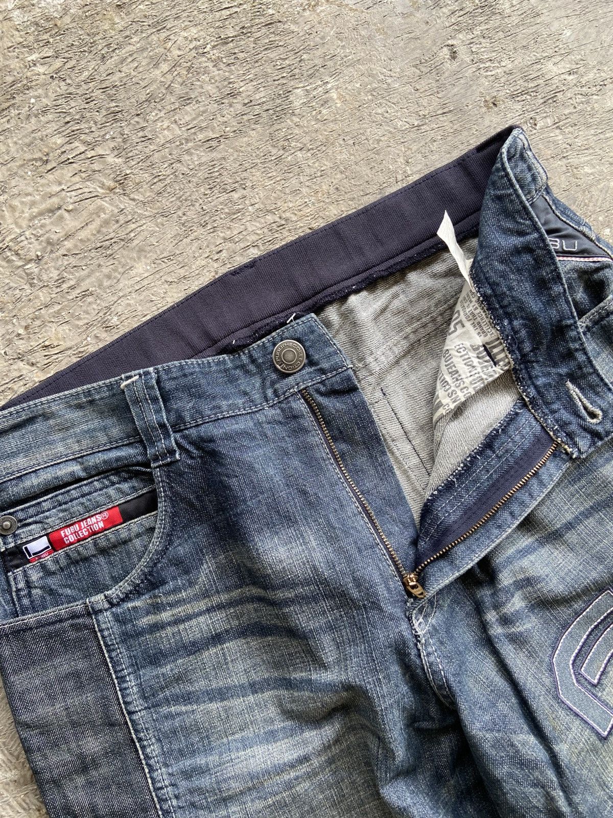 Fubu 1990s FUBU Collection - Hip Hop Ice Cube Style Denim Pants Size US 36 / EU 52 - 6 Thumbnail