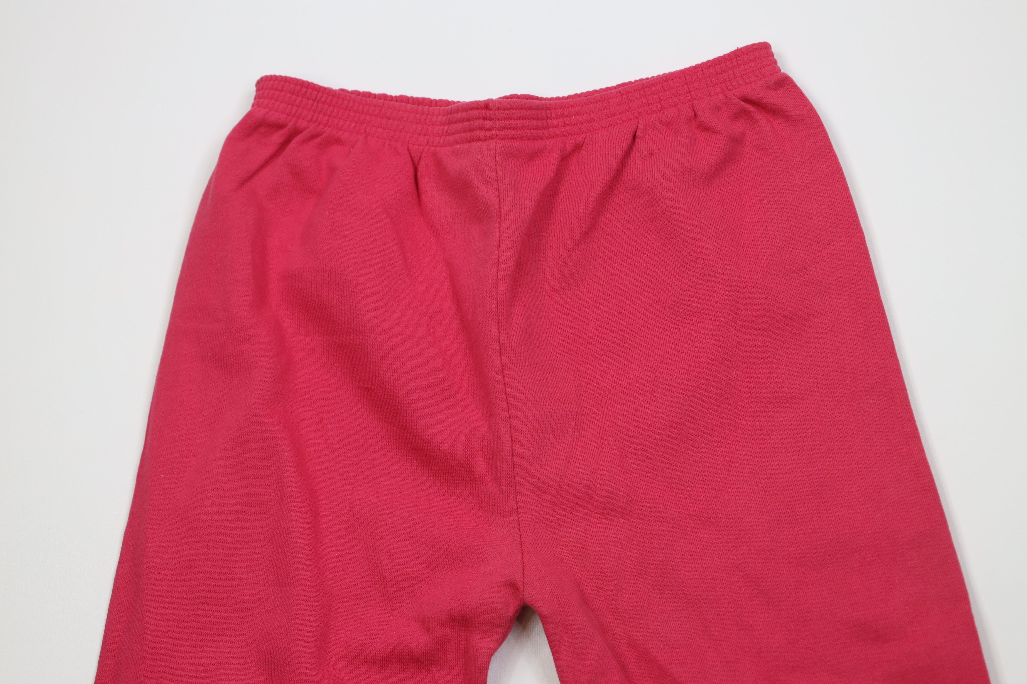 Vintage Vintage 70s Streetwear Cuffed Sweatpants Joggers Pink USA Size 29" - 9 Thumbnail