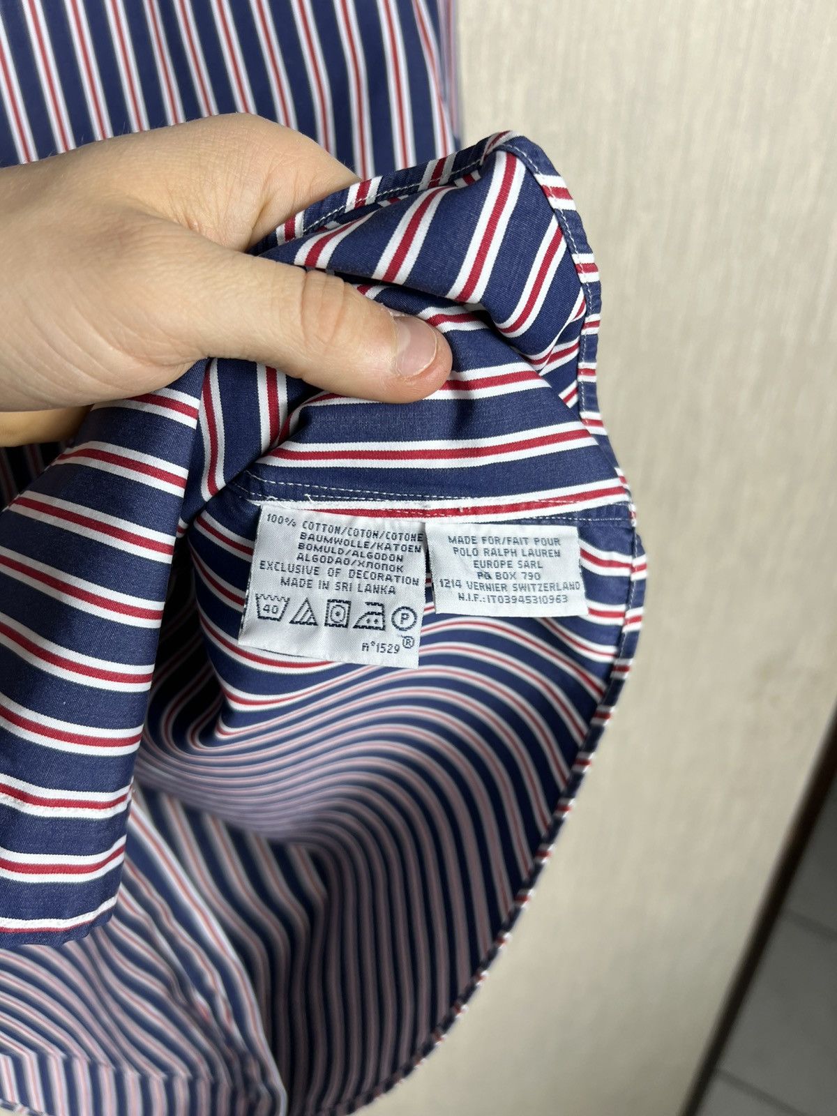 Ralph Lauren Vintage 90s Ralph Lauren striped old money chest logo shirt Size US L / EU 52-54 / 3 - 12 Thumbnail