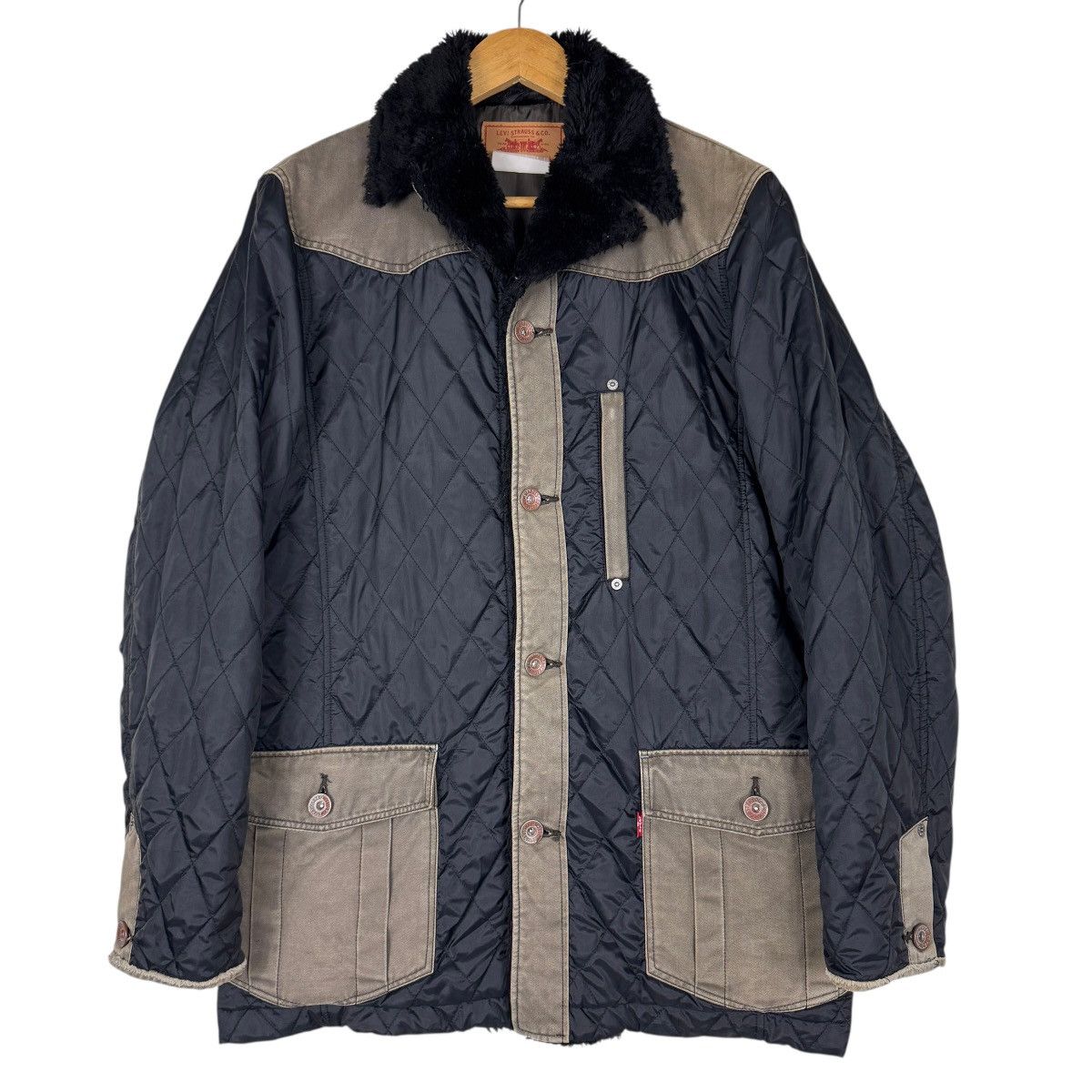 Levi's Vintage Levis Quilted work Chore Jacket Size US L / EU 52-54 / 3 - 1 Thumbnail