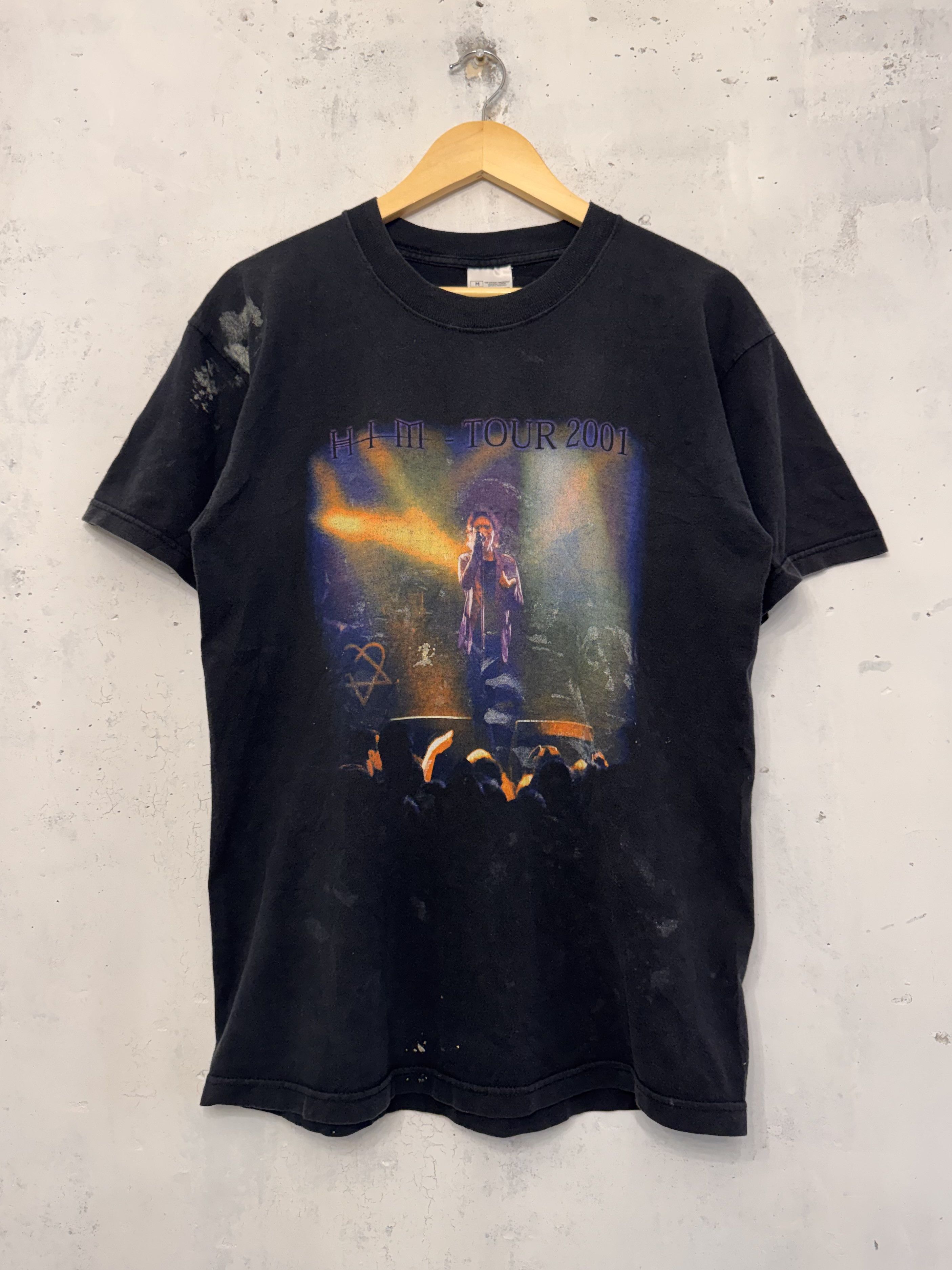 Band Tees Vintage 2001 HIM Rock Band Tour T-shirt Size US M / EU 48-50 / 2 - 1 Thumbnail