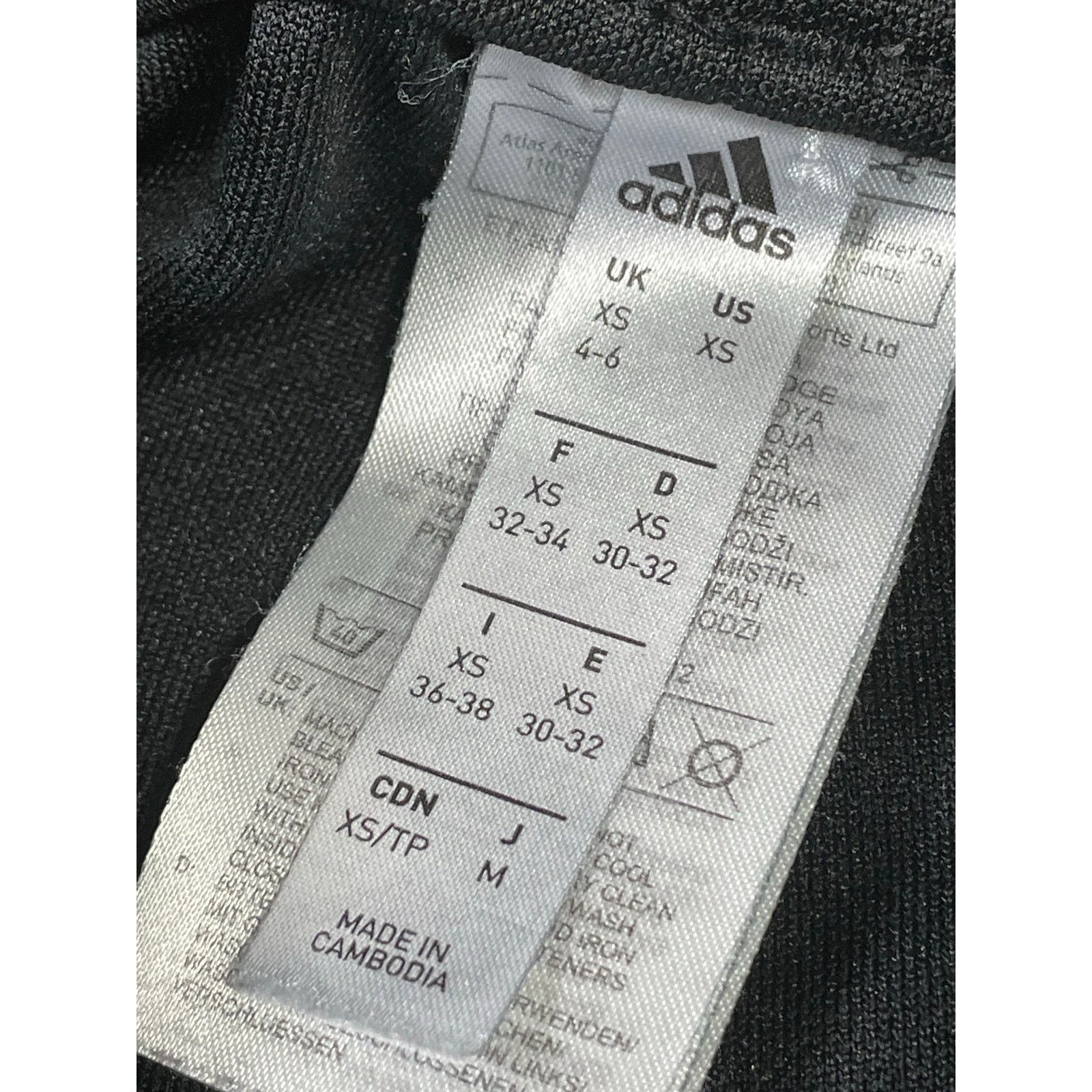 Adidas Adidas Women’s Black 3-Stripes Track Pants XS Tapered Size 26" / US 2 / IT 38 - 6 Thumbnail