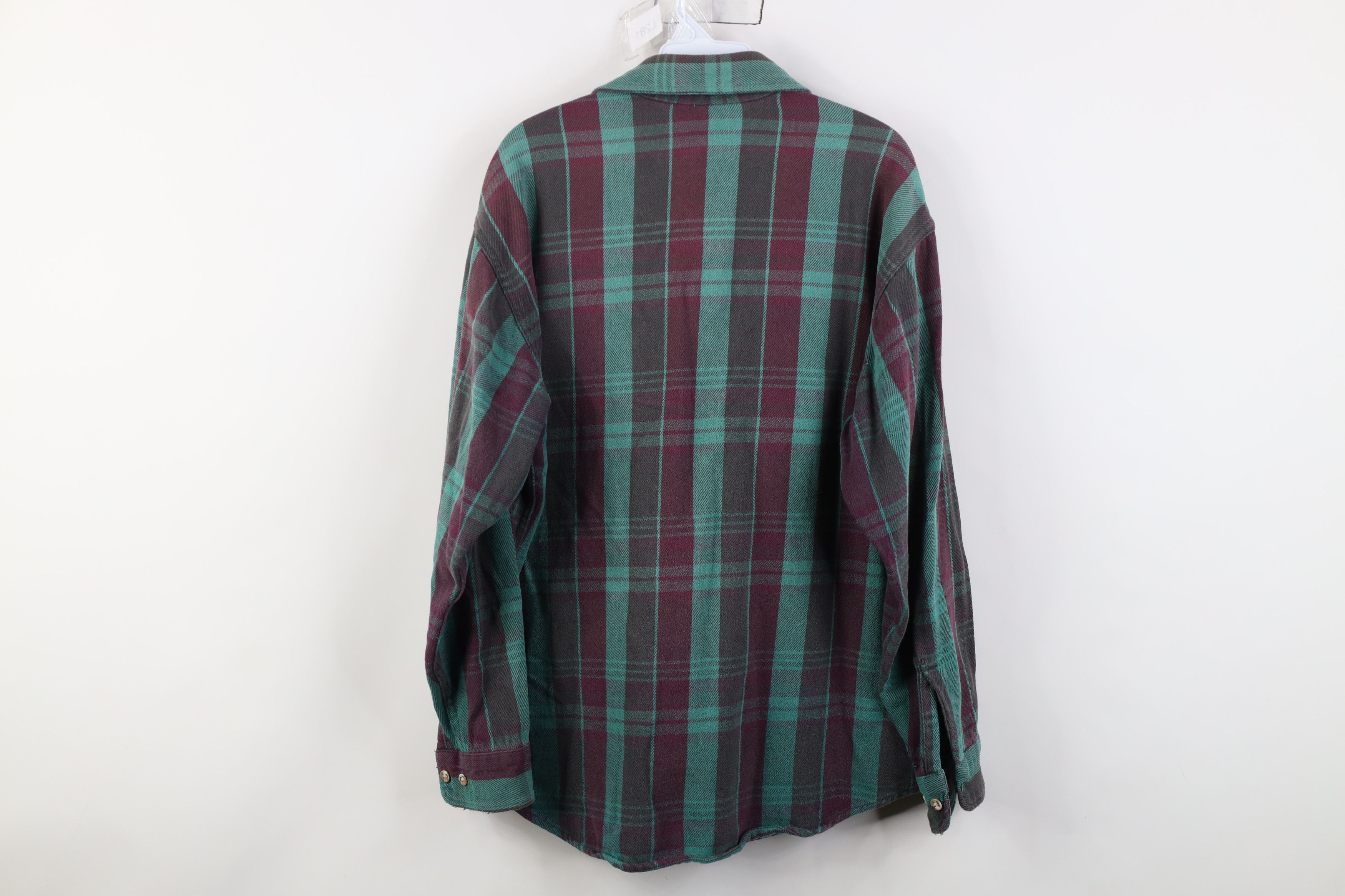 Vintage Vintage 70s Streetwear Heavy Flannel Button Shirt Plaid USA Size US L / EU 52-54 / 3 - 12 Thumbnail