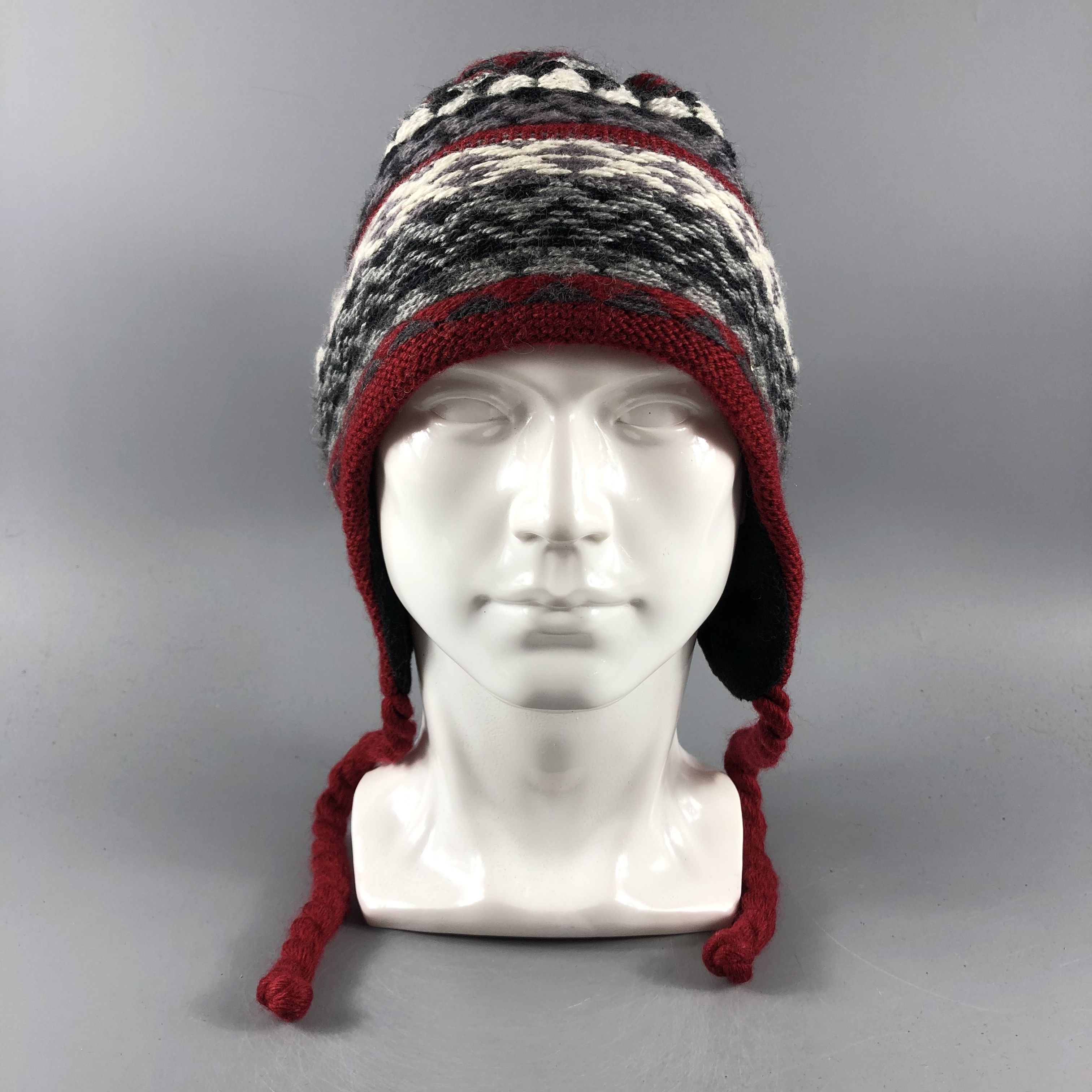 image of Vintage Bula Hats Earflap Beanie Fair Isle Snow Hat Snow Cap B836, Men's
