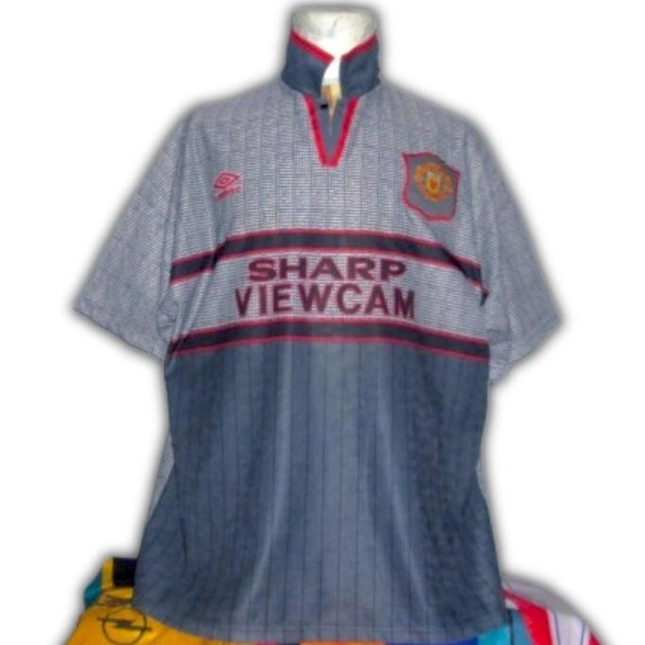 Umbro Manchester united England 1994 1995 1996 Away shirt jersey Size US XL / EU 56 / 4 - 1 Thumbnail