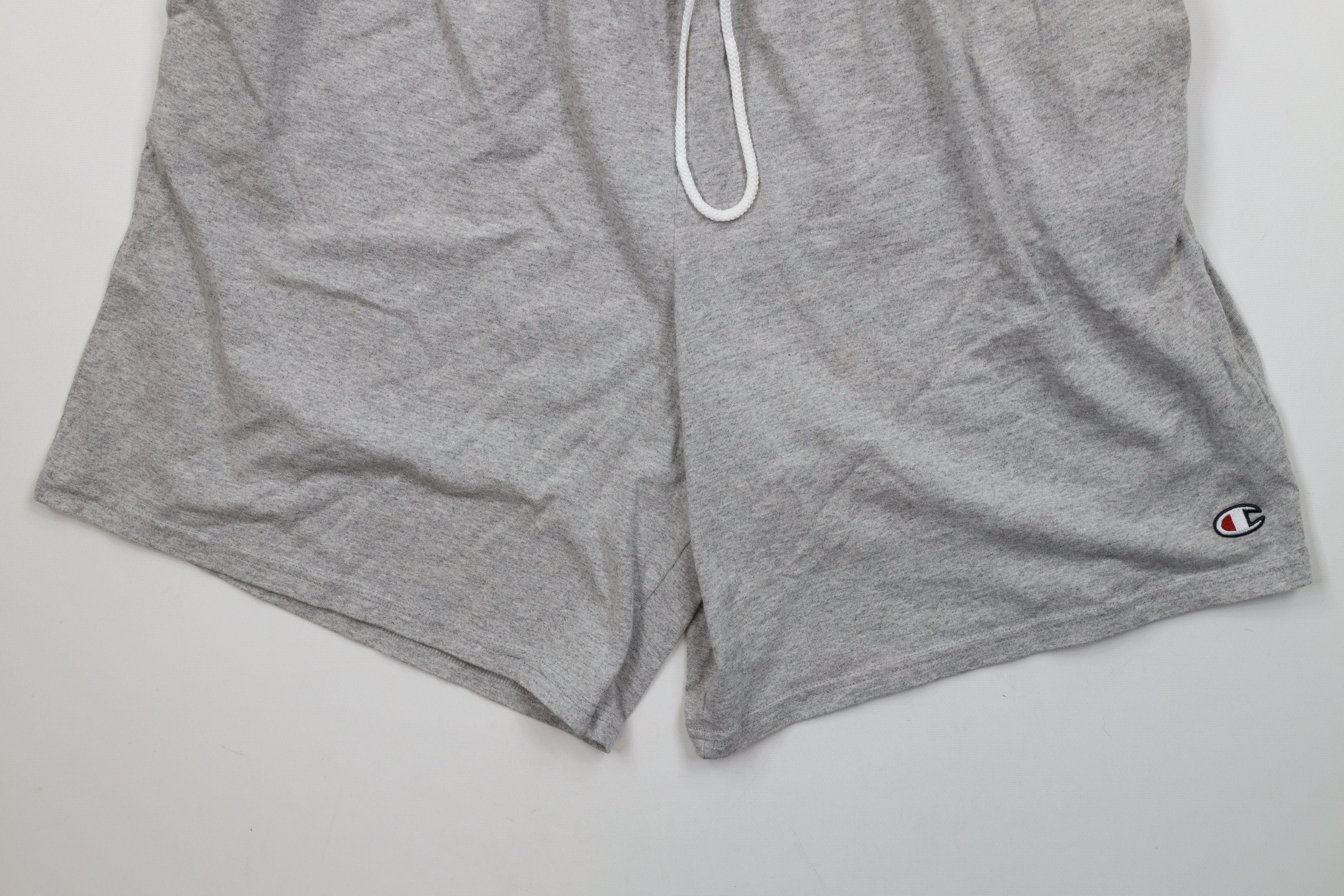 Champion × Vintage Vintage Y2K Champion Logo Above Knee Shorts Heather Gray Size US 36 / EU 52 - 4 Thumbnail