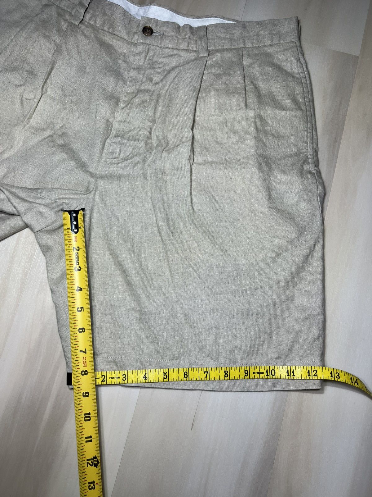 Brooks Brothers Brooks Brothers 346 Men's Pleated 100% Linen Shorts Sz 36 Size US 36 / EU 52 - 4 Thumbnail