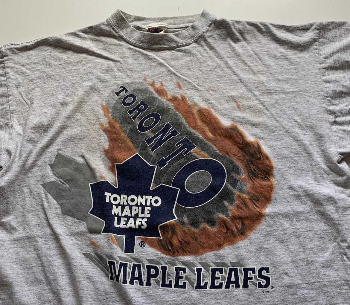 NHL Vintage 1990s Toronto Maple Leafs NHL Graphic T Shirt XL Size US XL / EU 56 / 4 - 2 Thumbnail