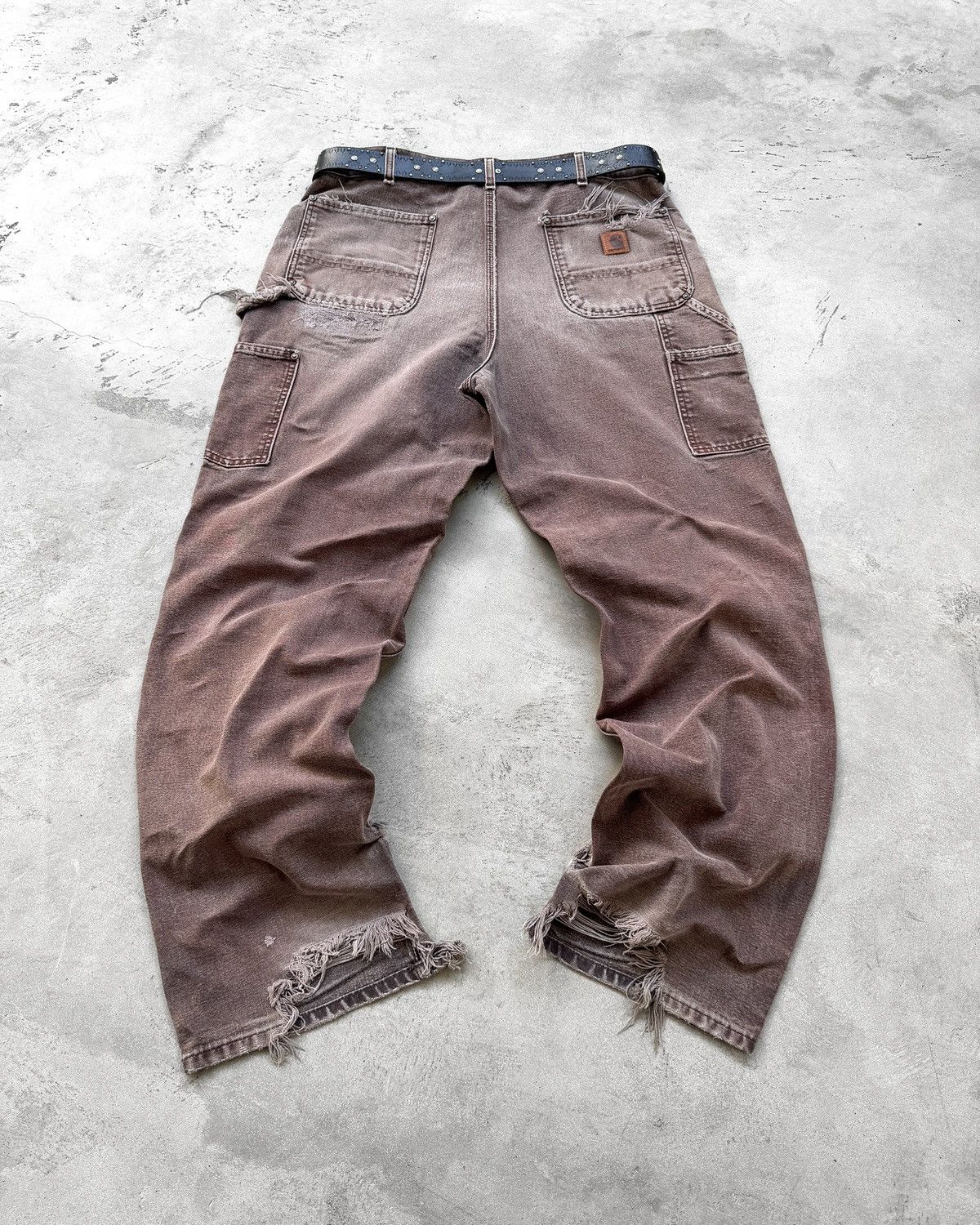 Carhartt Thrashed Vintage Carhartt Double Knee Carpenter Pants B136 Size US 36 / EU 52 - 2 Thumbnail