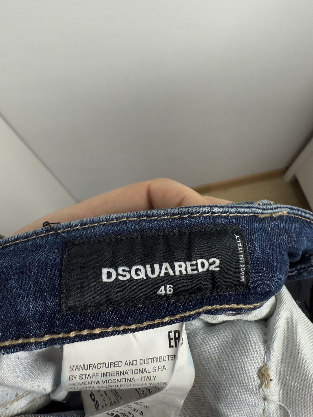 Designer × Dsquared2 Dsquared2 paint splash denim jeans pants 46 designer luxury Size US 30 / EU 46 - 10 Thumbnail