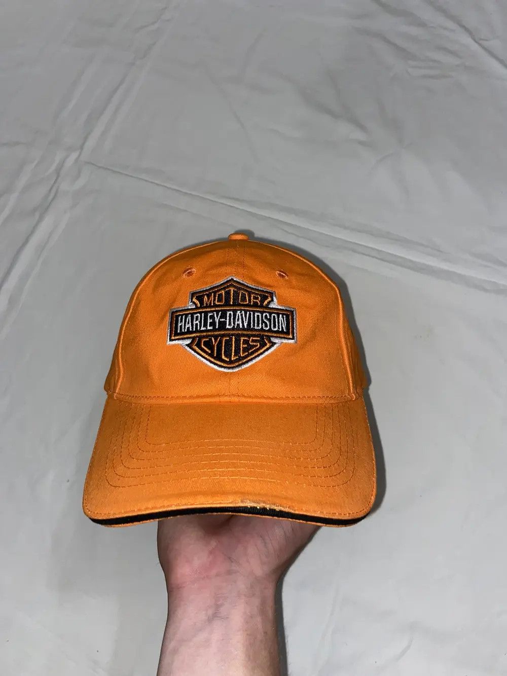 Harley Davidson VINTAGE RACING HARLEY DAVIDSON MOTO DAD HAT CAP Y2K BIKER Size ONE SIZE - 2 Thumbnail
