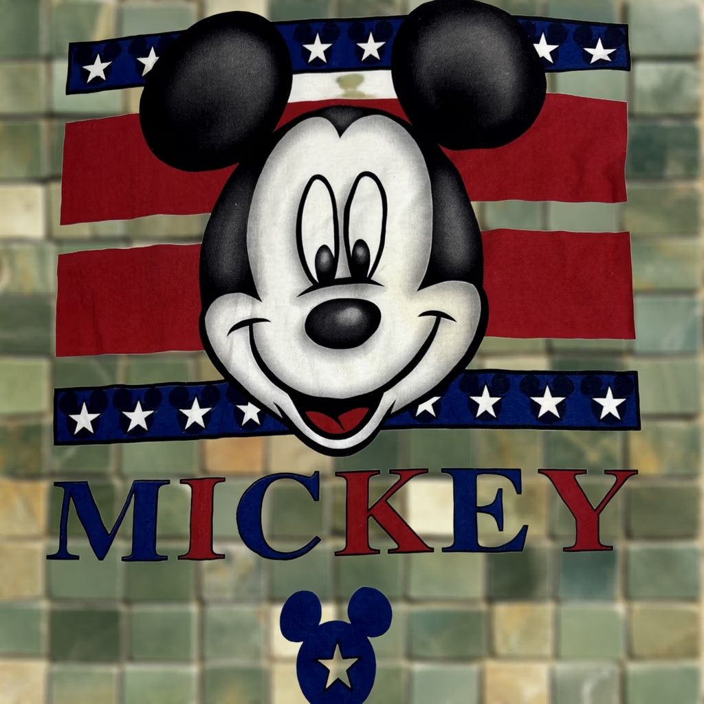 Mickey Unlimited VINTAGE Mickey Unlimited USA TShirt Mickey Mouse Men XL White Cotton Short Sleeve Crew Neck Graphic Print USA Theme Size US XL / EU 56 / 4 - 1 Thumbnail