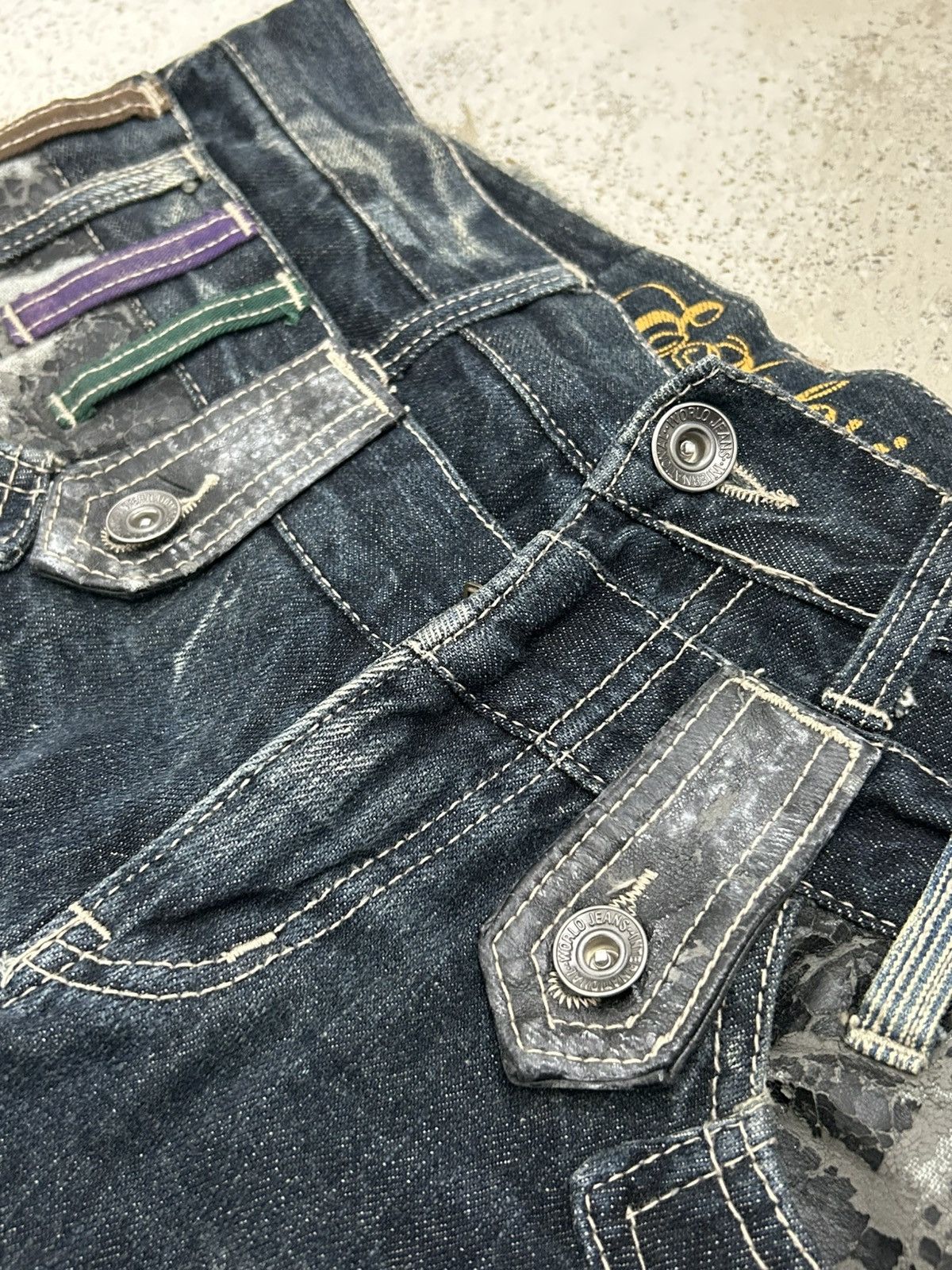 Japanese Brand Y2k Baggy Jeans Explosion Brand Clawn Marks Design Size US 30 / EU 46 - 10 Thumbnail