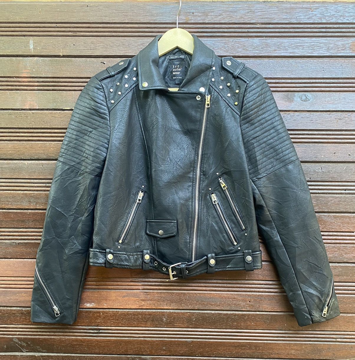 Zara Vintage zara Outwear Studded punk jacket Size US M / EU 48-50 / 2 - 3 Thumbnail