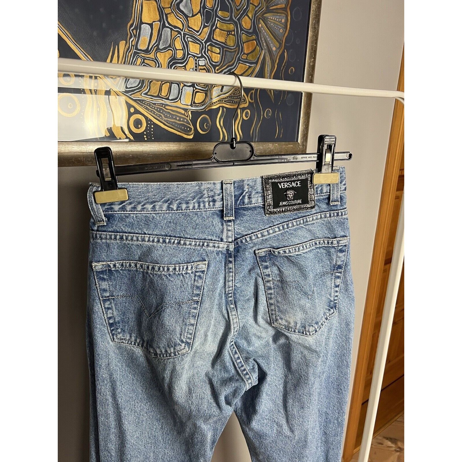 Versace Jeans Couture Versace Couture VTG Medusa Light Blue Straight High Waist Je Size 30" / US 8 / IT 44 - 9 Thumbnail